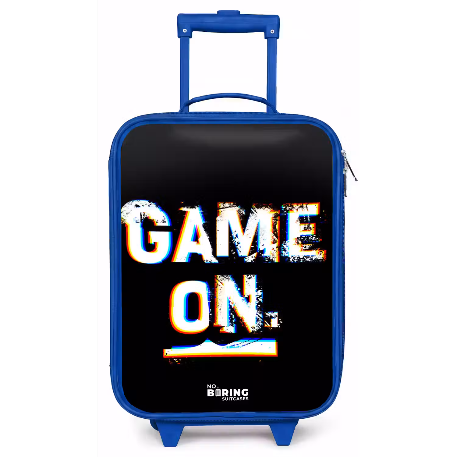 Game on in zwart wit Kinderkoffer - Blauw klein -zz3dotto