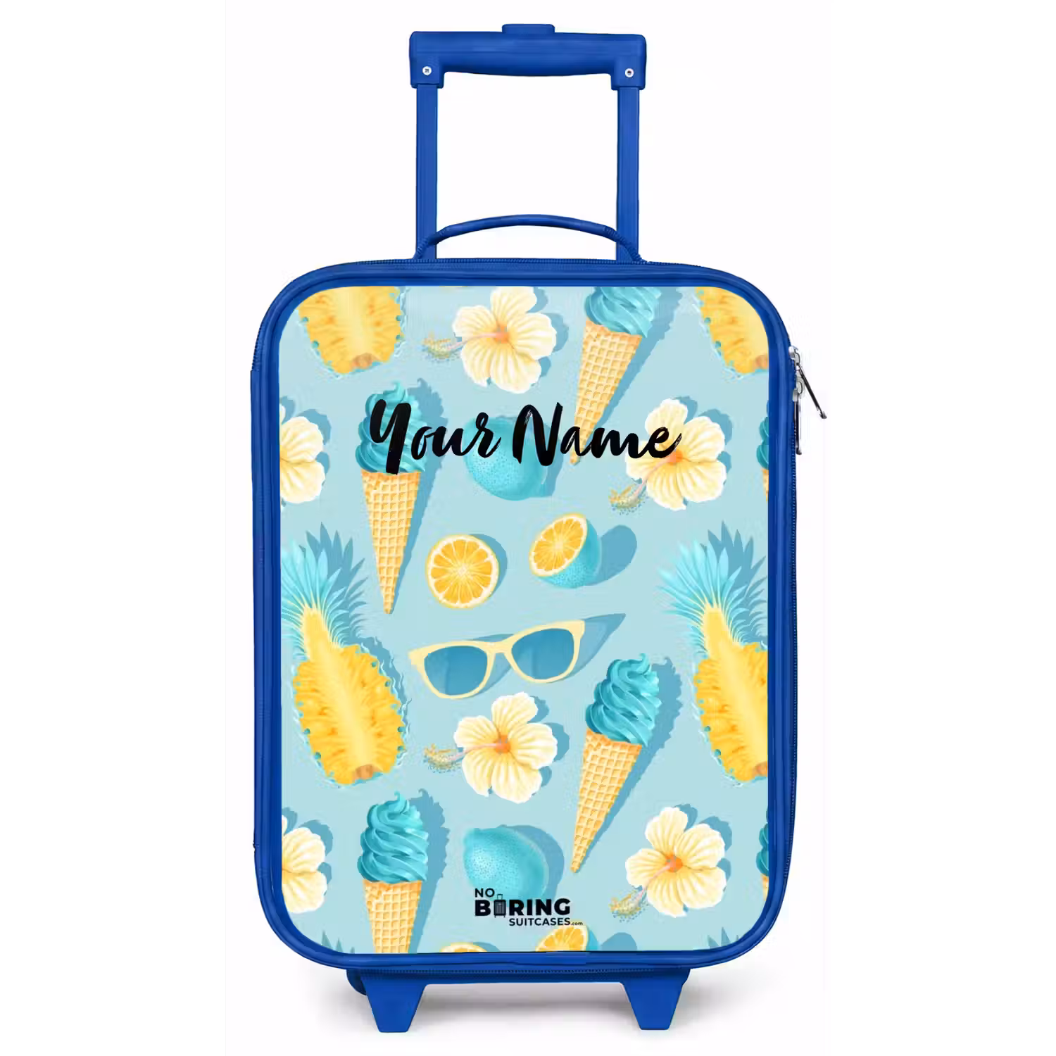 Ibiza icecream Kinderkoffer - Blauw klein -zz3dotto