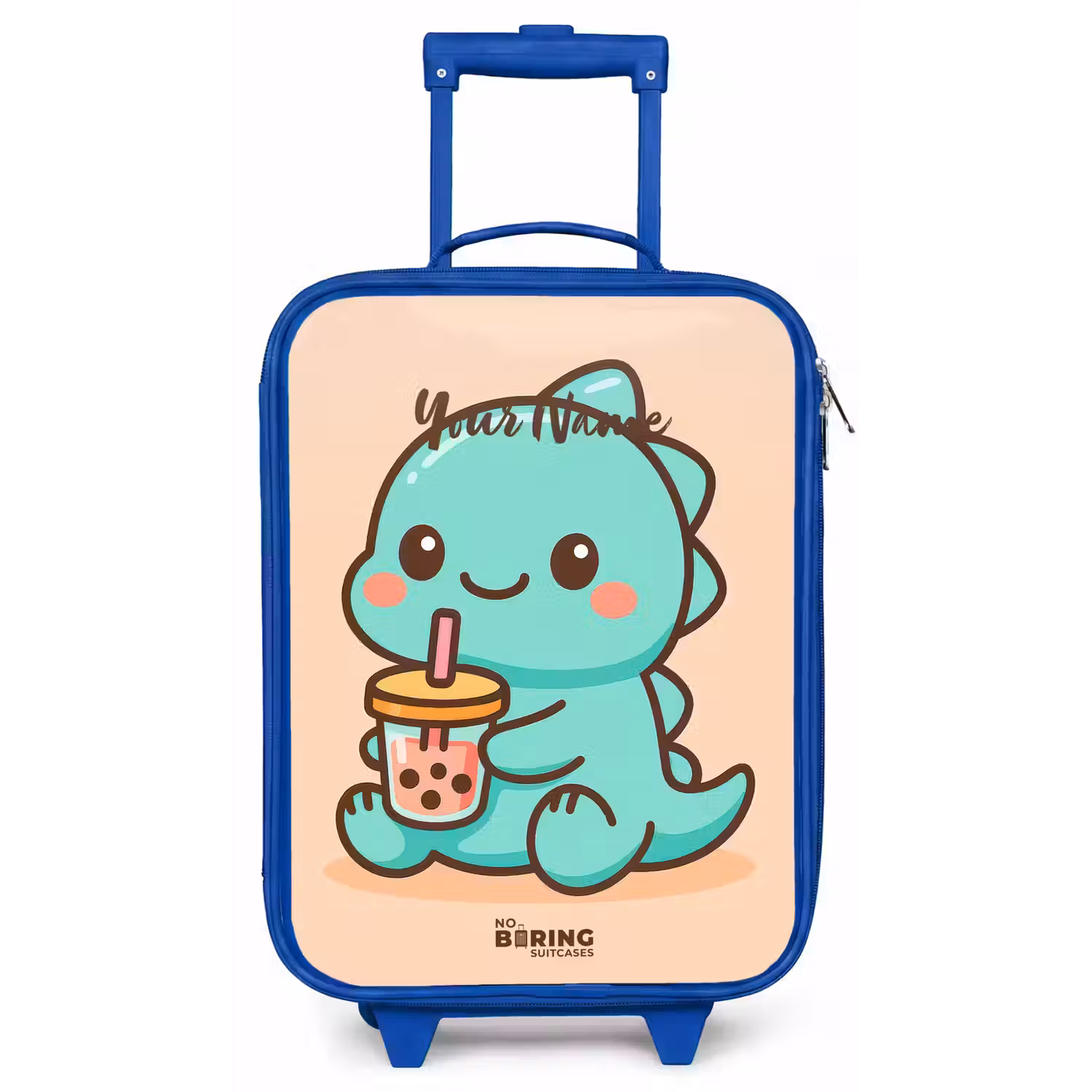 Kawai - Dino - Bubbletea Kinderkoffer - Blauw klein -zz3dotto