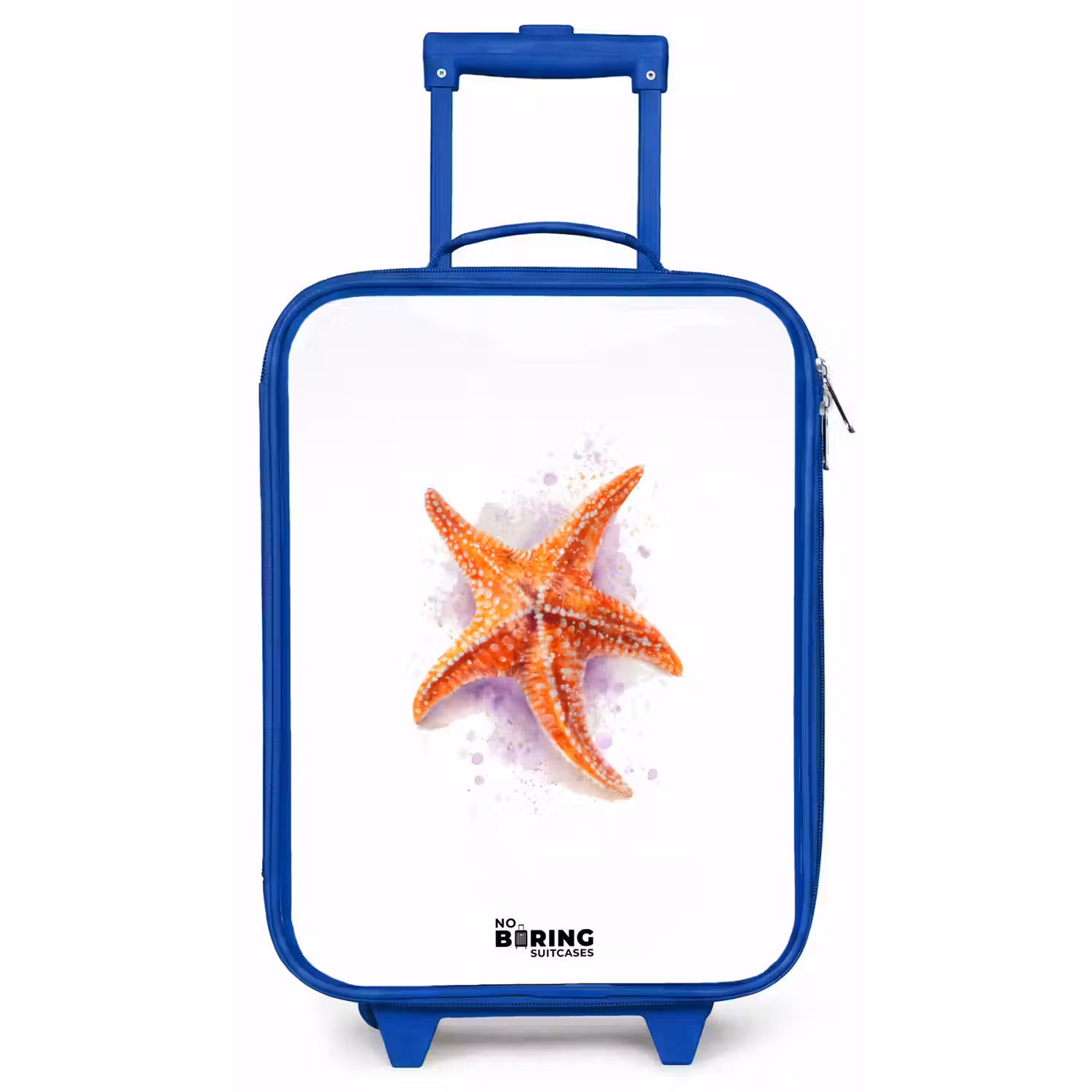 Oranje Zeester Illustratie Kinderkoffer - Blauw klein -zz3dotto