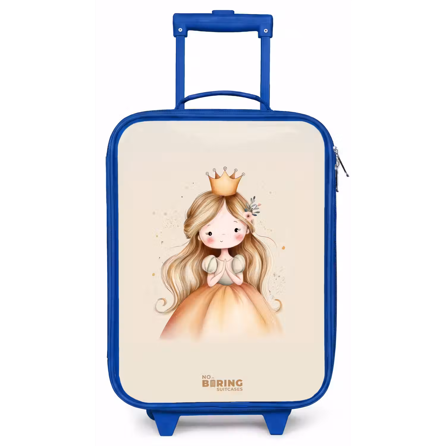 Prinses in gouden tinten Kinderkoffer - Blauw klein -zz3dotto