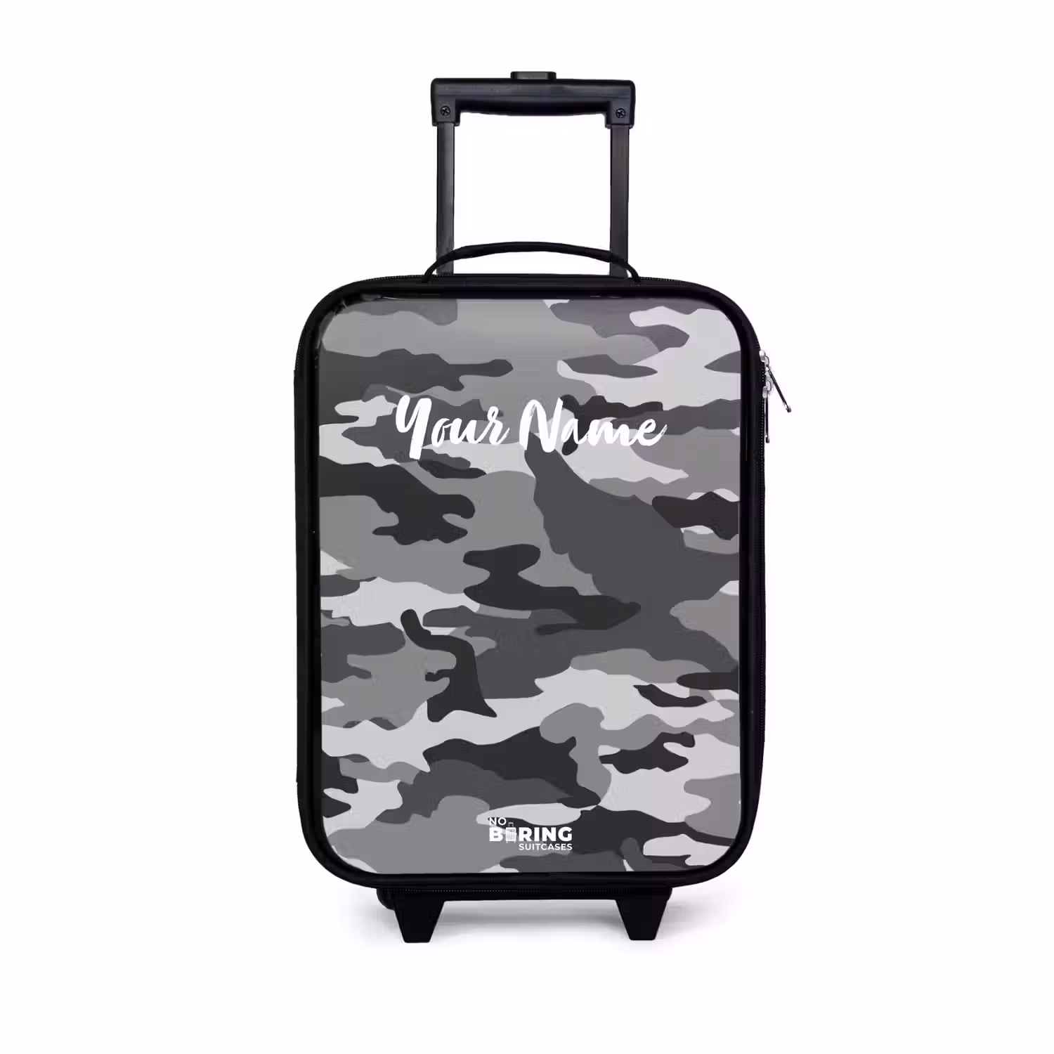 Camogrijs Kinderkoffer - Zwart klein -3d