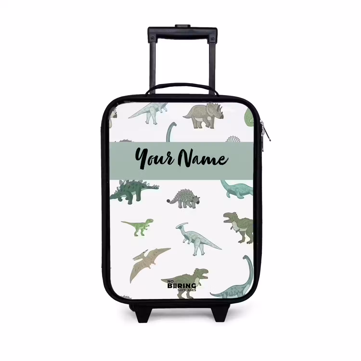 Dino Dynastie Kinderkoffer - Zwart klein -3d