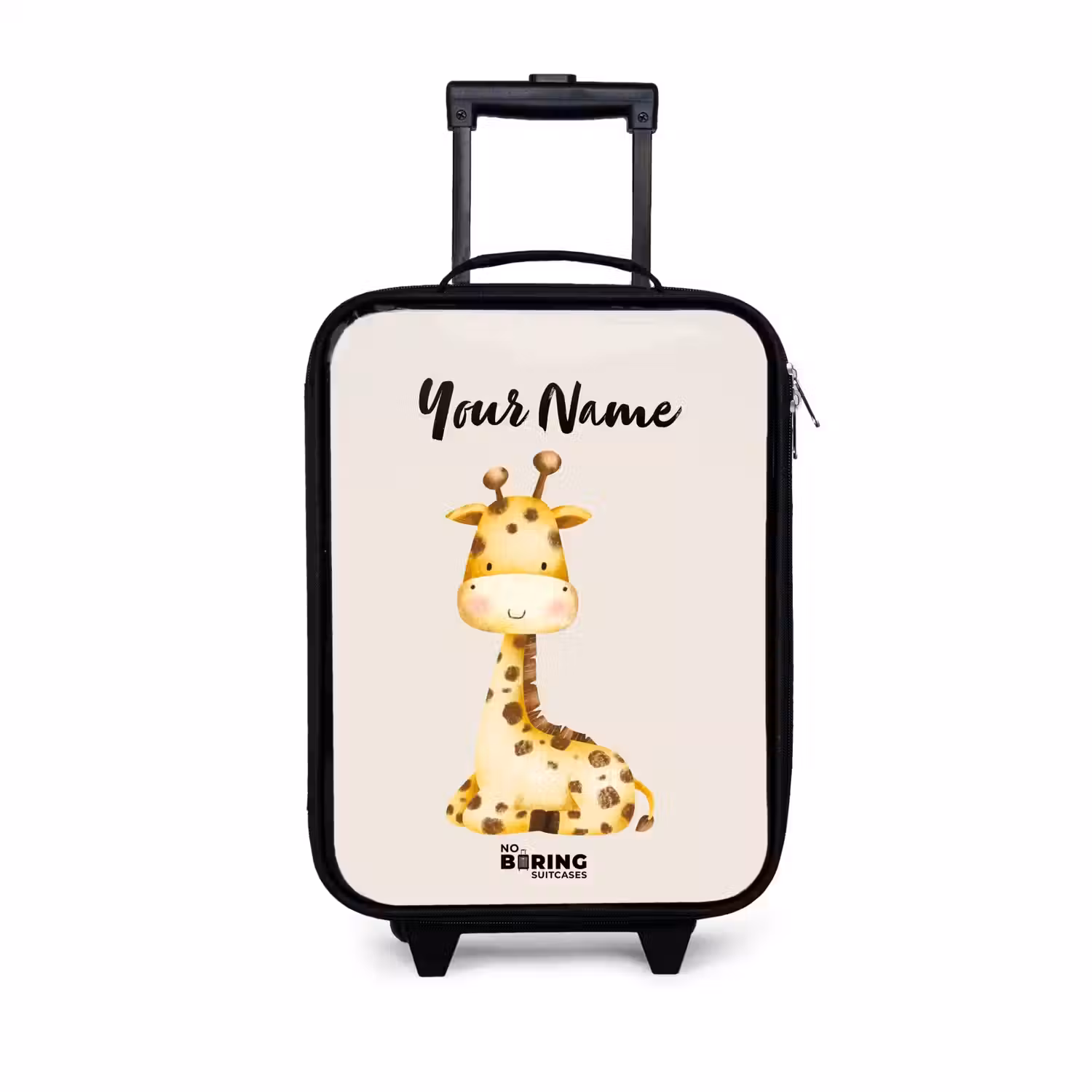 Gigi Giraffe Kinderkoffer - Zwart klein -3d