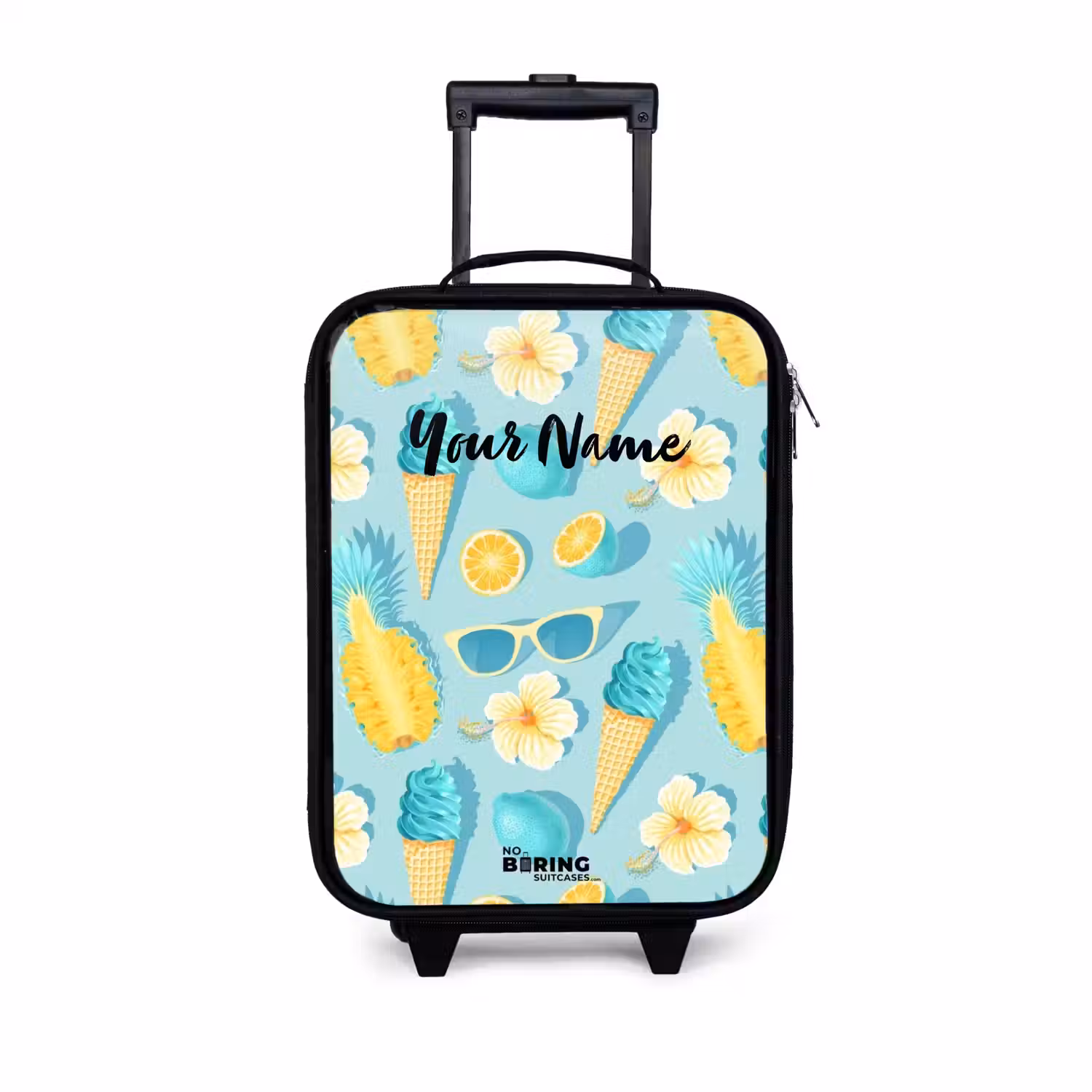 Ibiza icecream Kinderkoffer - Zwart klein -3d