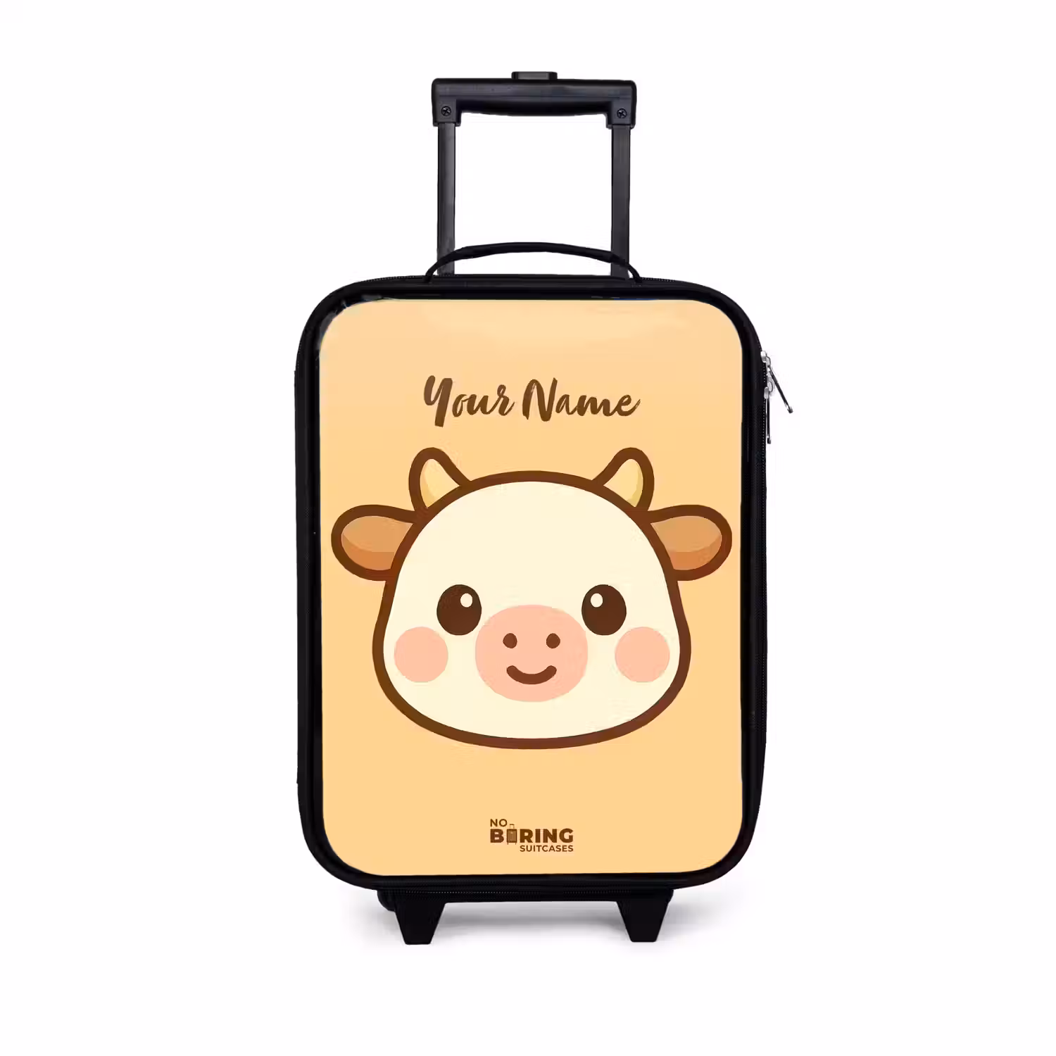 Kawai - Koe - Bruin Kinderkoffer - Zwart klein -3d