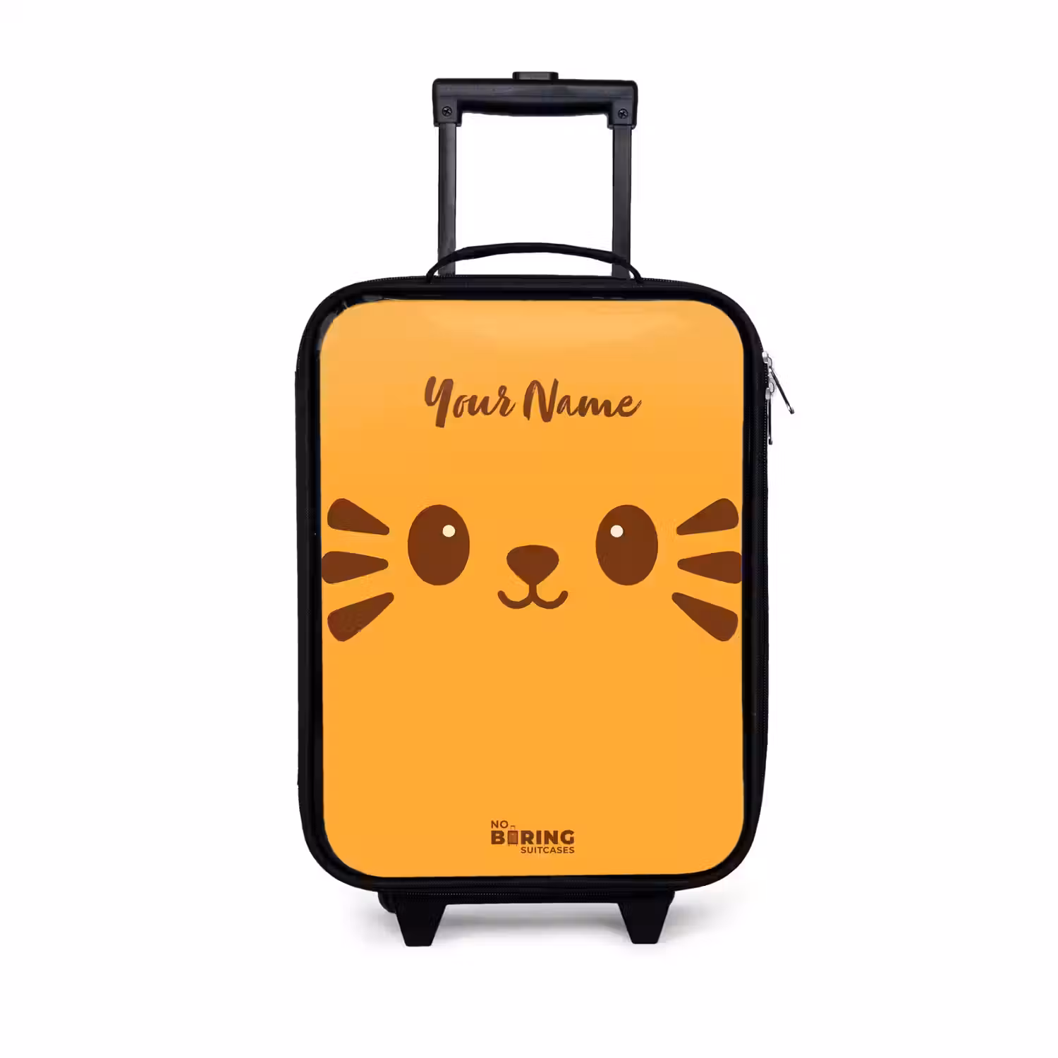 Kawai - Tijger - Oranje Kinderkoffer - Zwart klein -3d