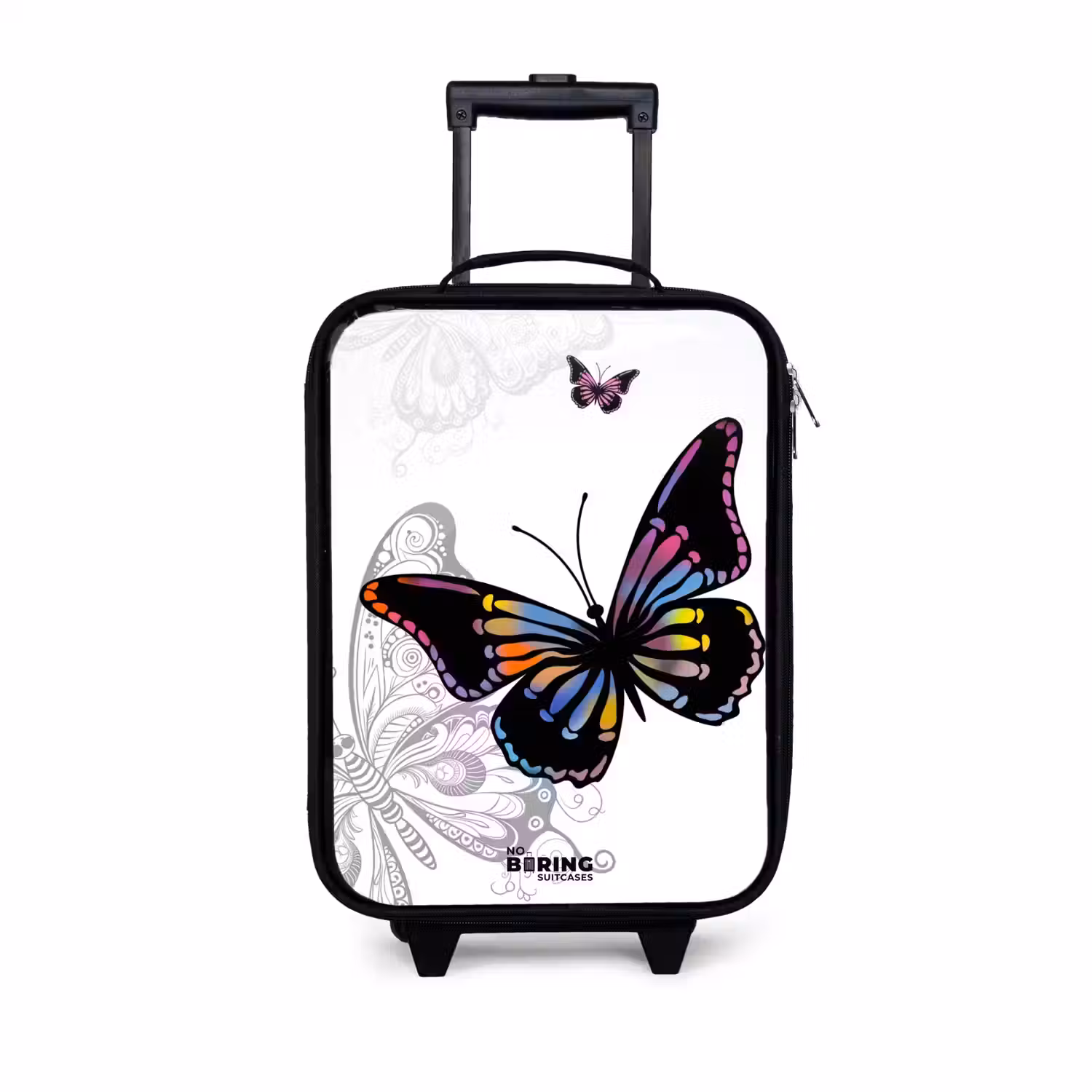 Petal papillon Kinderkoffer - Zwart klein -3d