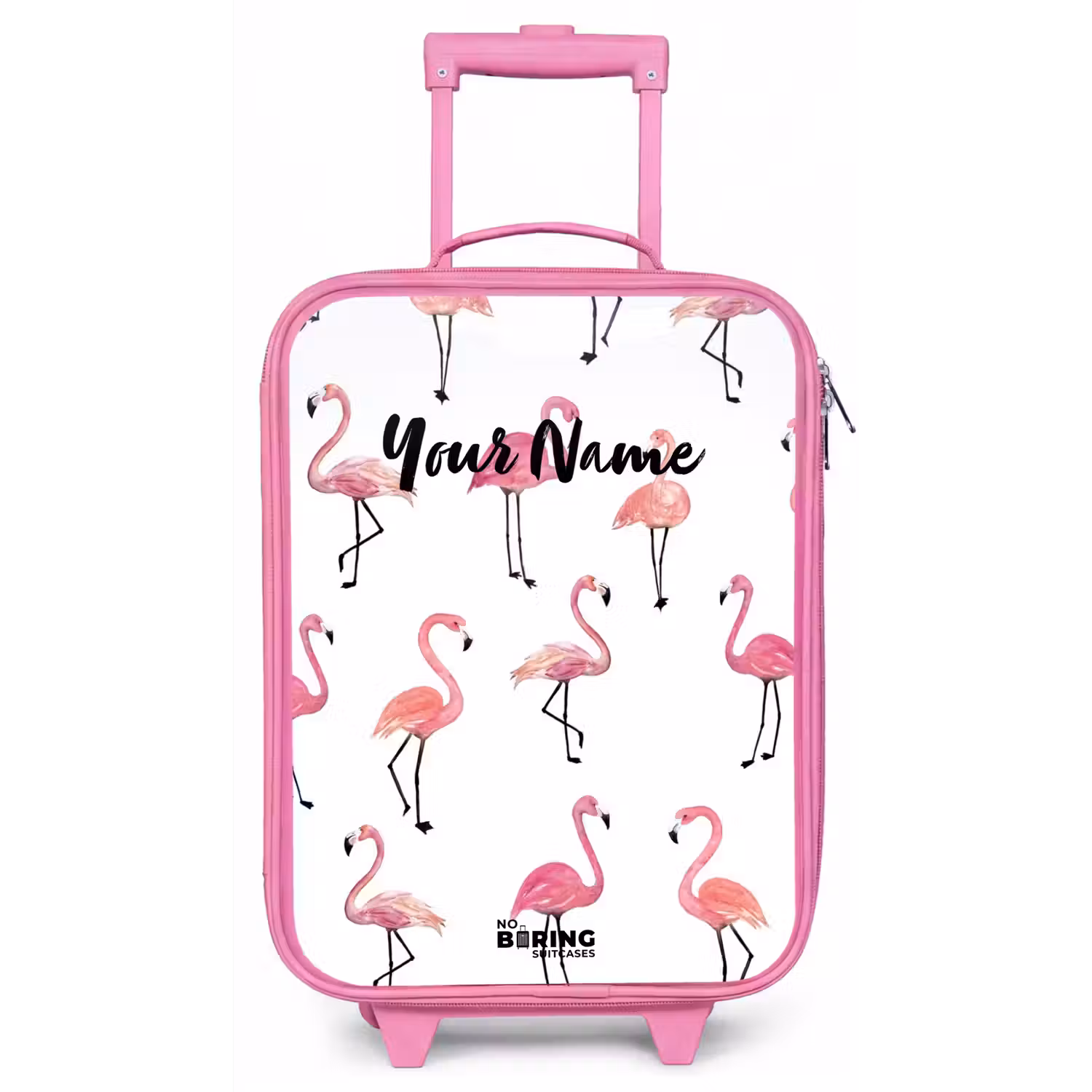 Flamingo feestje Kinderkoffer - Roze klein -zz3dotto