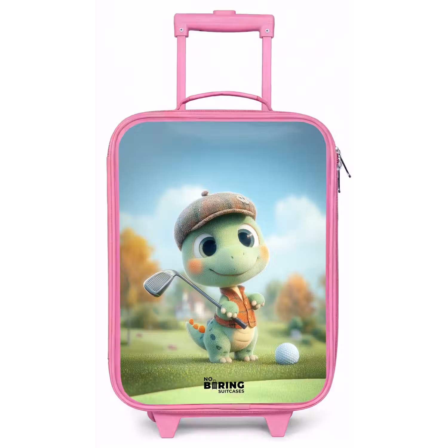 Golf - Dino - Groen Kinderkoffer - Roze klein -zz3dotto