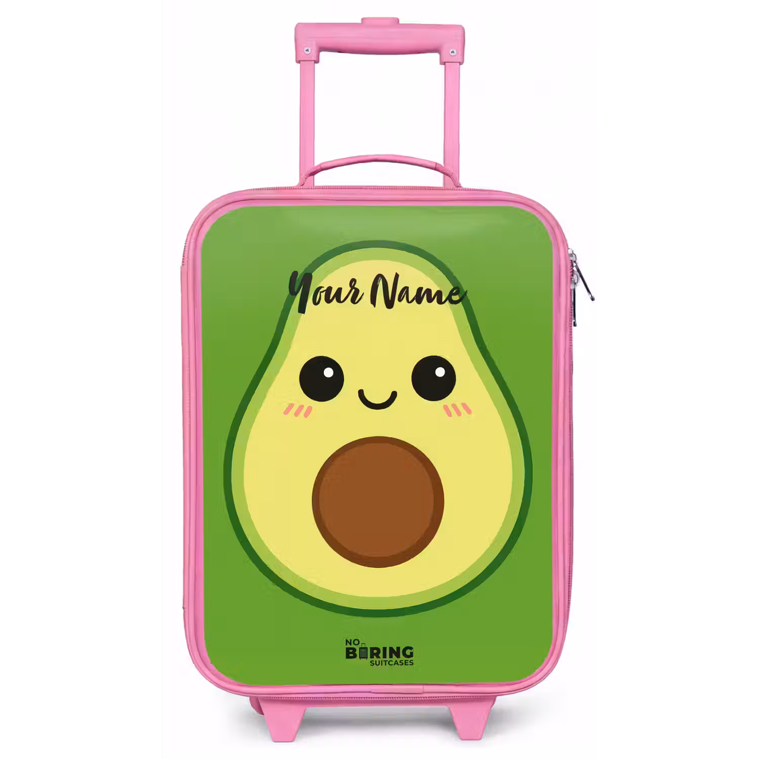 Kawai - Avocado - Groen Kinderkoffer - Roze klein -zz3dotto