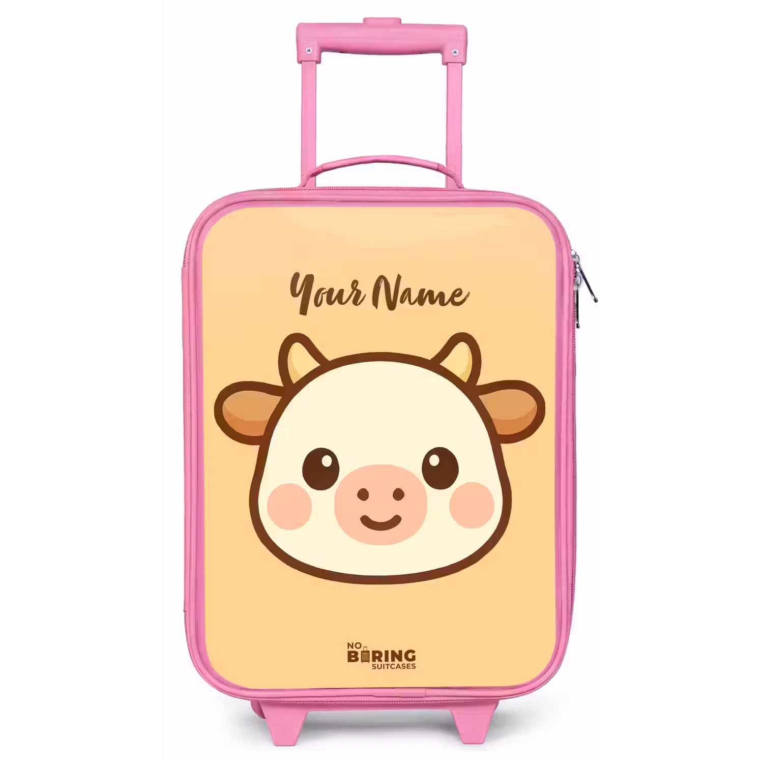 Kawai - Koe - Bruin Kinderkoffer - Roze klein -zz3dotto