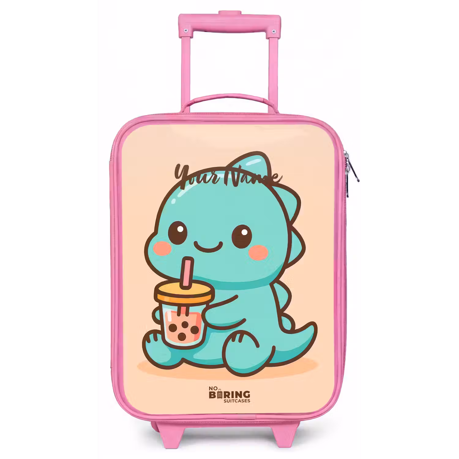 Kawai - Dino - Bubbletea Kinderkoffer - Roze klein -zz3dotto
