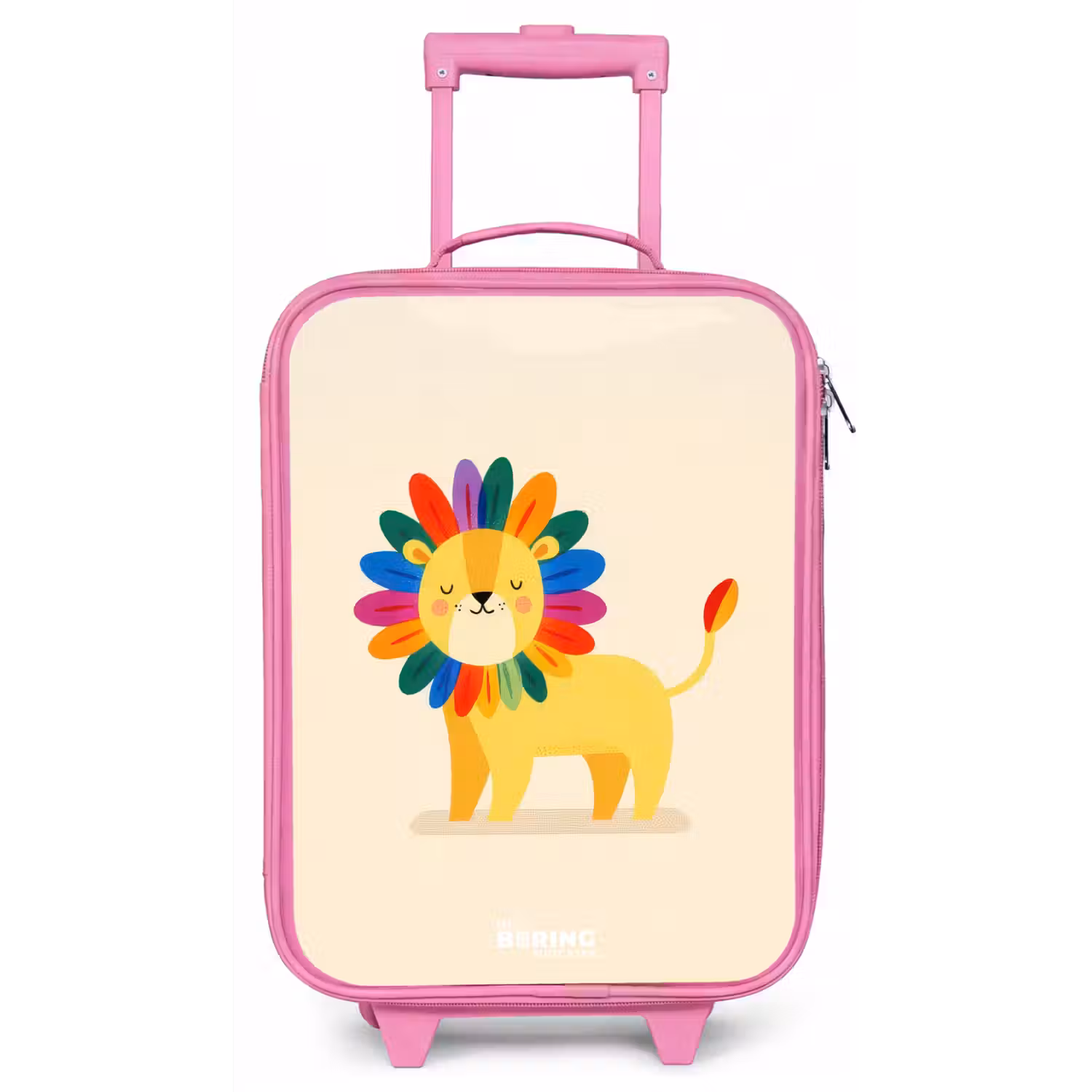 Leeuw - Manen - Kleurrijk Kinderkoffer - Roze klein -zz3dotto