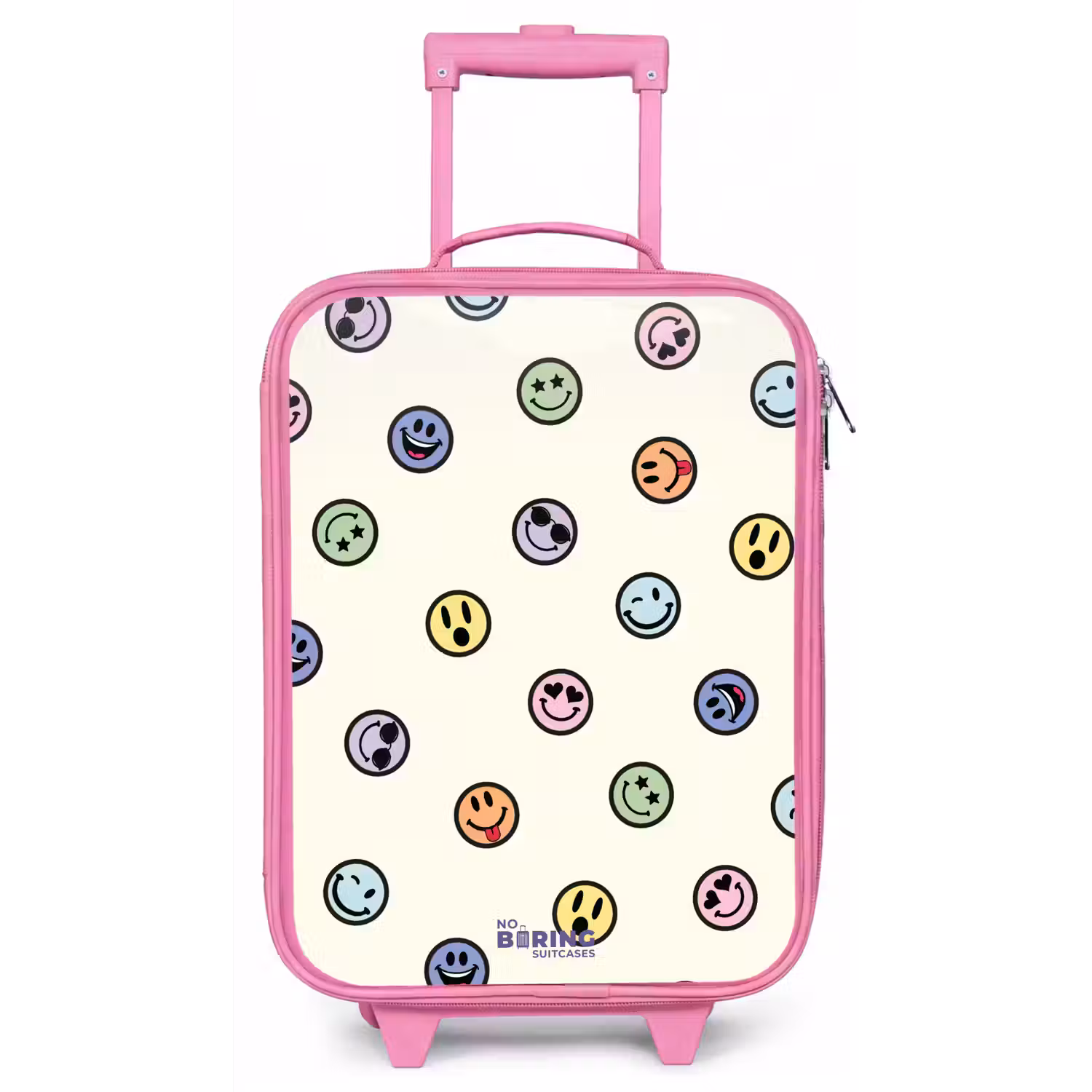 Speelse smiley-mix Kinderkoffer - Roze klein -zz3dotto