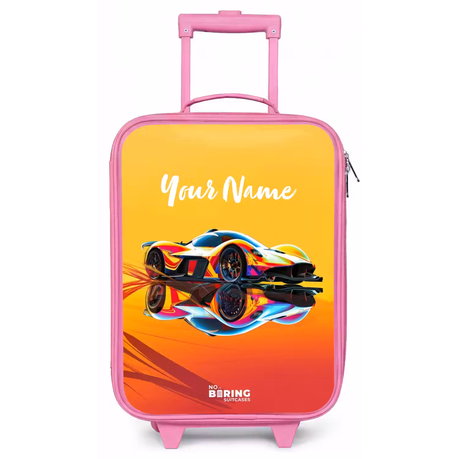 Sunbeam sprinter Kinderkoffer - Roze klein -zz3dotto