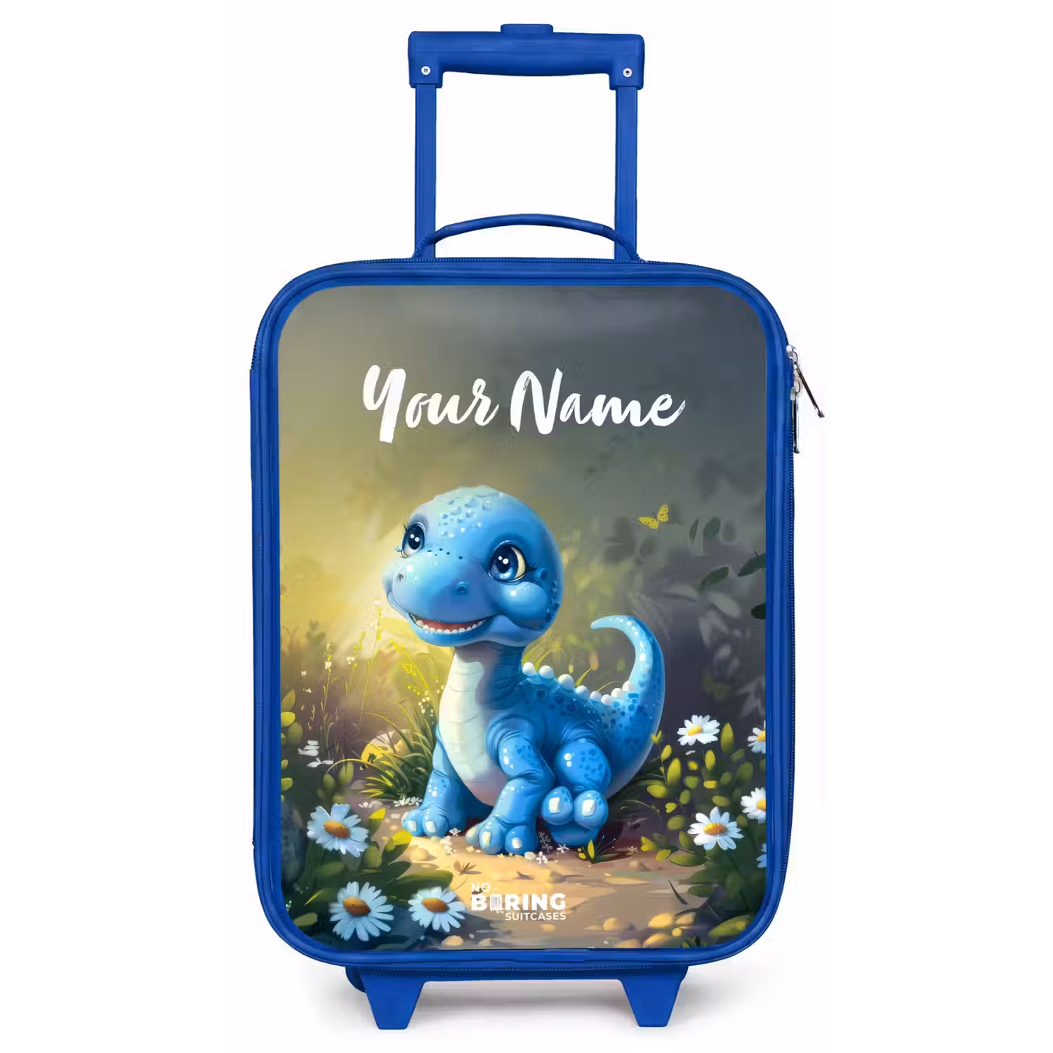 Branco Brontosaurus Kinderkoffer - Blauw klein -zz3dotto
