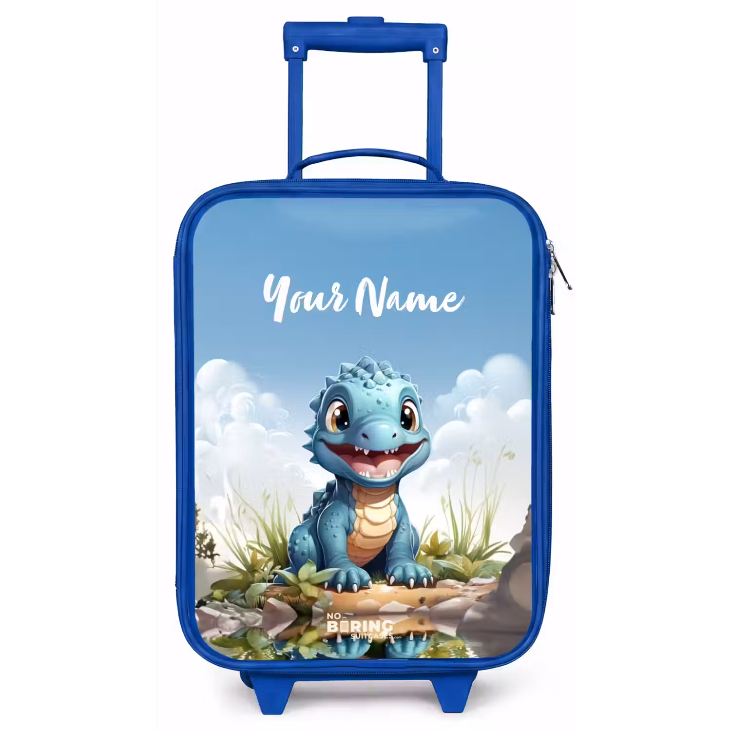 Darius Dino Kinderkoffer - Blauw klein -zz3dotto