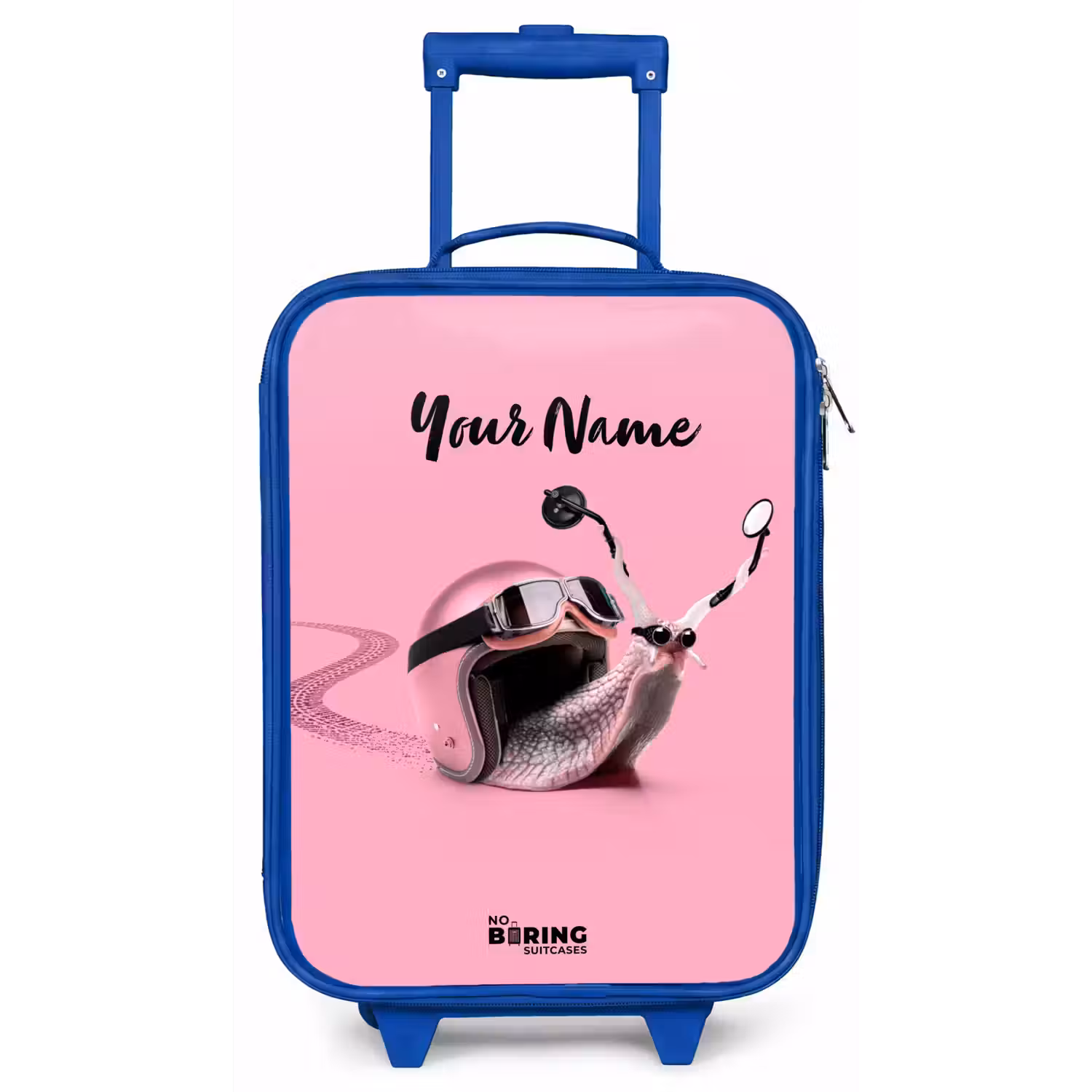 Escar-Go - Roze Kinderkoffer - Blauw klein -zz3dotto