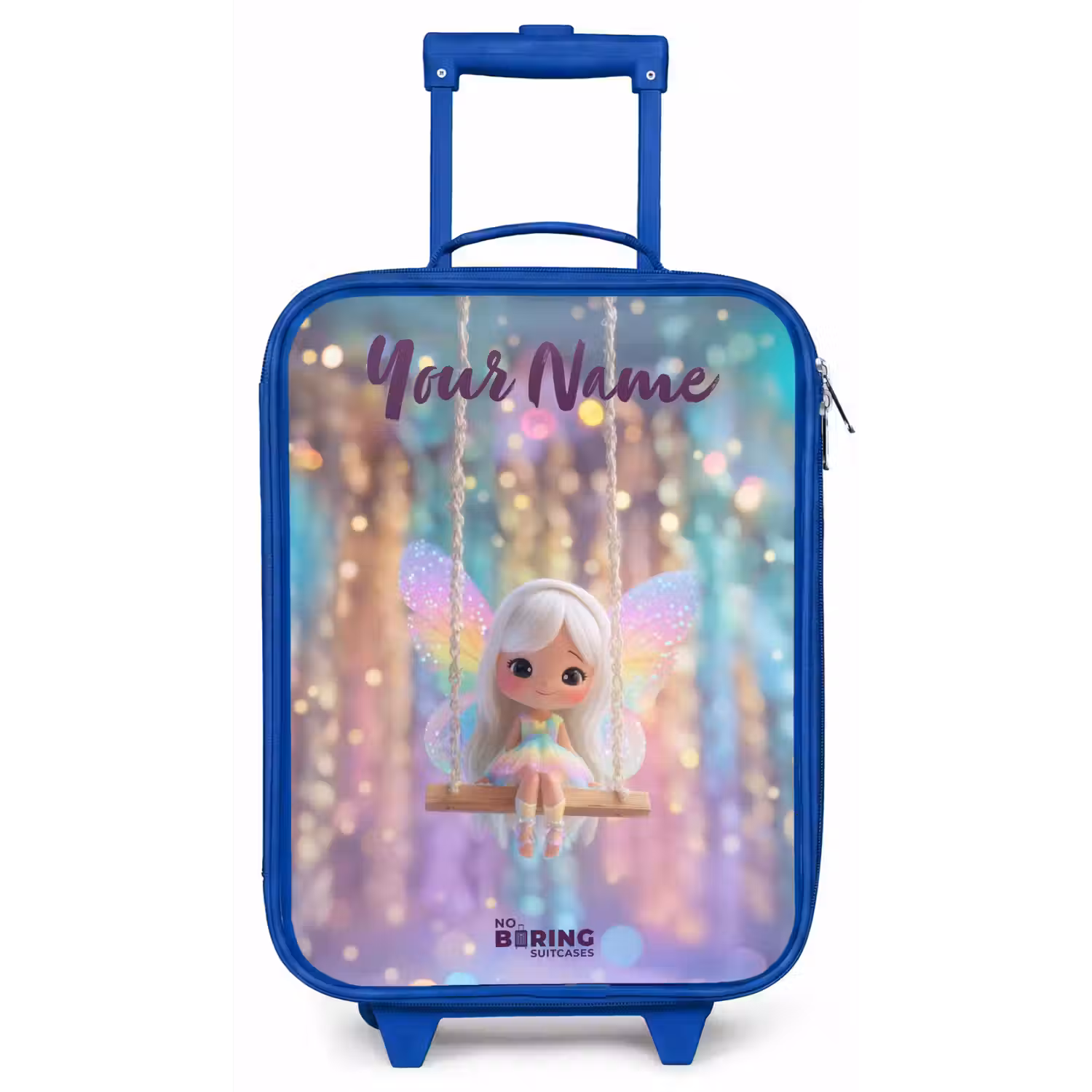 Fee - Elf - Regenboog Kinderkoffer - Blauw klein -zz3dotto