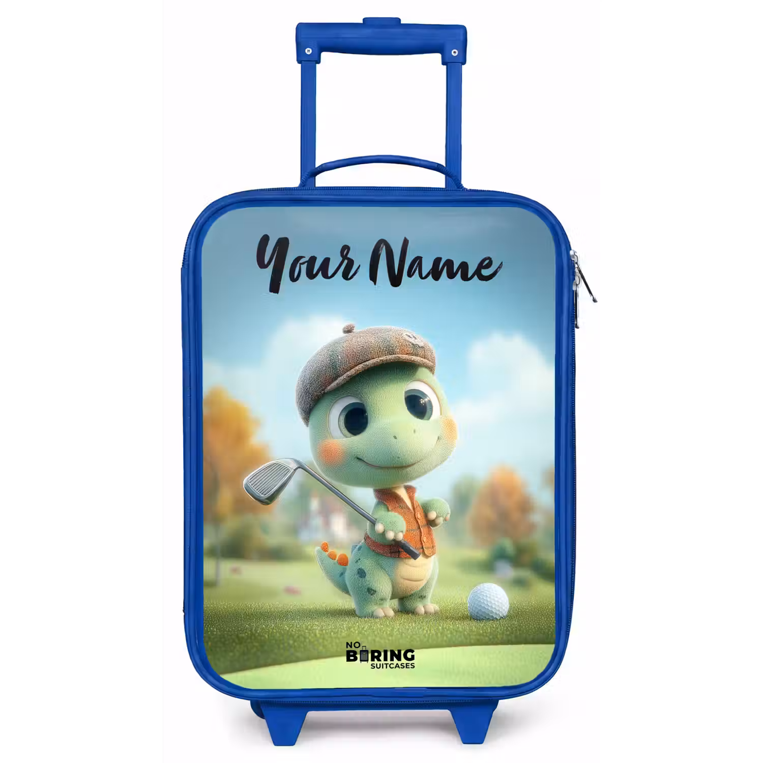 Golf - Dino - Groen Kinderkoffer - Blauw klein -zz3dotto
