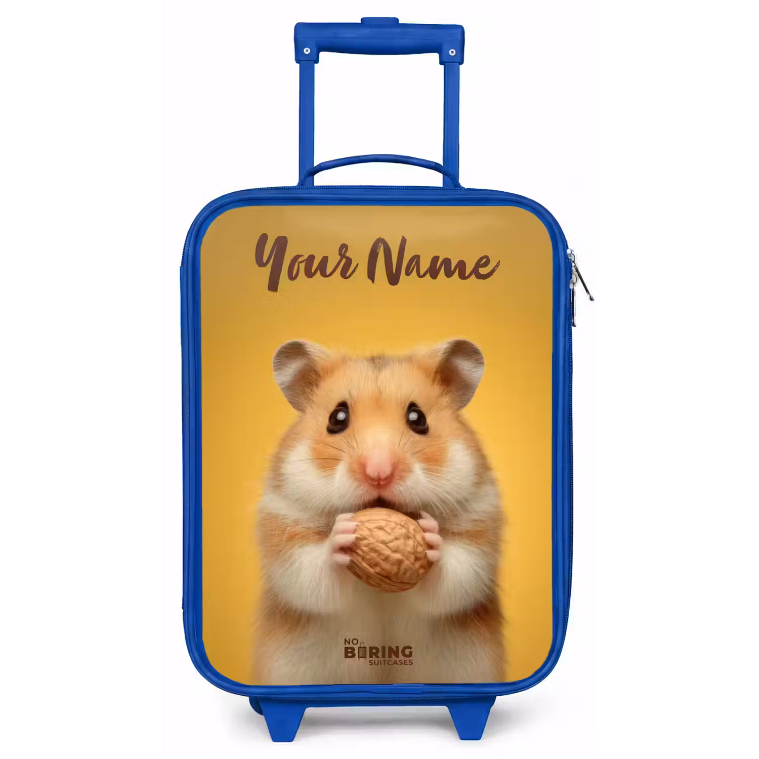Hamster - Walnoot - Dier Kinderkoffer - Blauw klein -zz3dotto