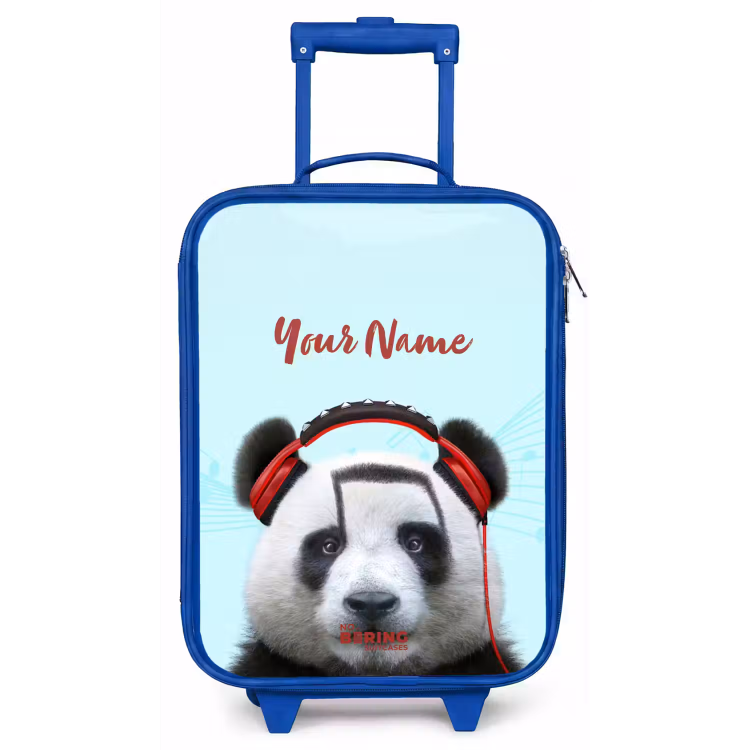 Kees de Panda Kinderkoffer - Blauw klein -zz3dotto
