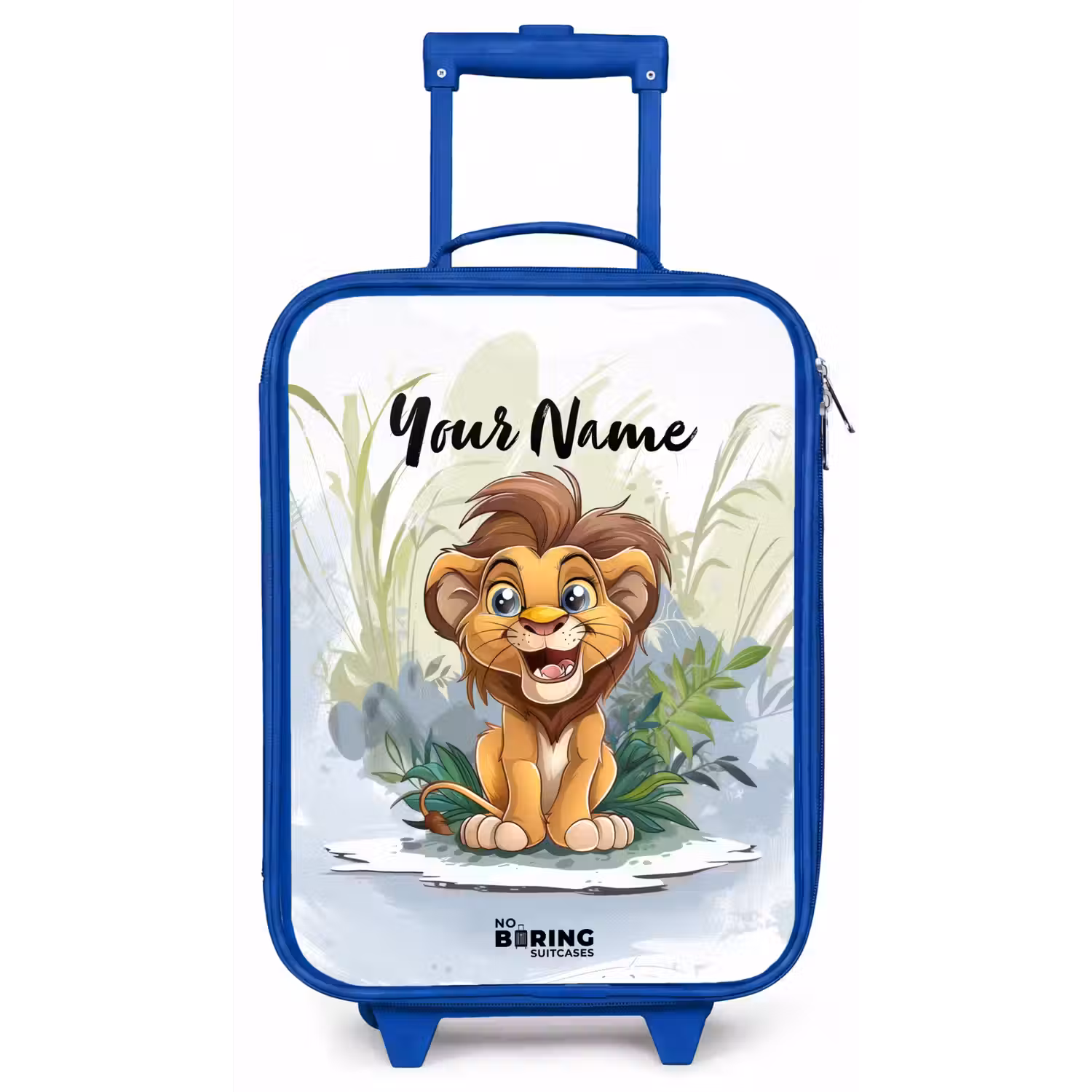 Lenny leeuwtje Kinderkoffer - Blauw klein -zz3dotto