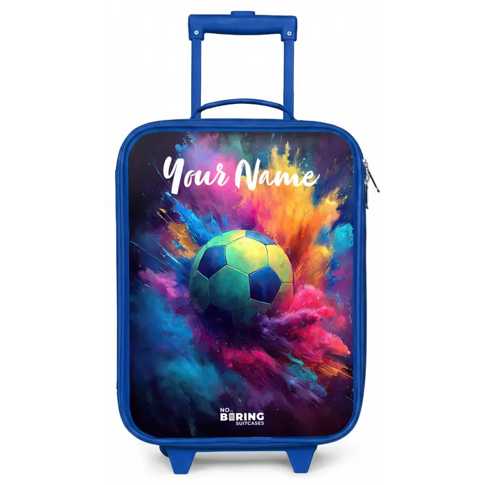 Neon - Bal - Kleurrijk Kinderkoffer - Blauw klein -zz3dotto