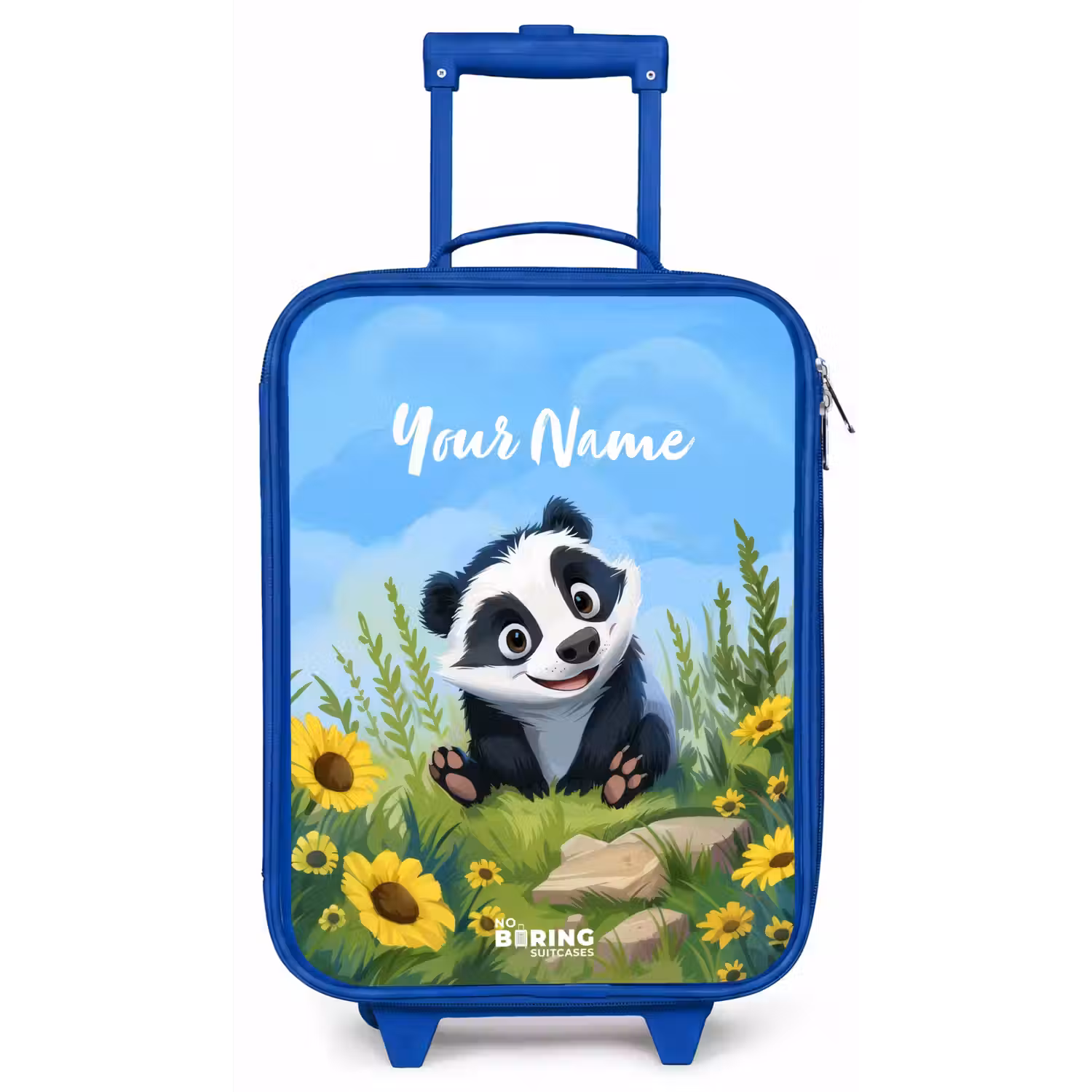 Willem wasbeer Kinderkoffer - Blauw klein -zz3dotto