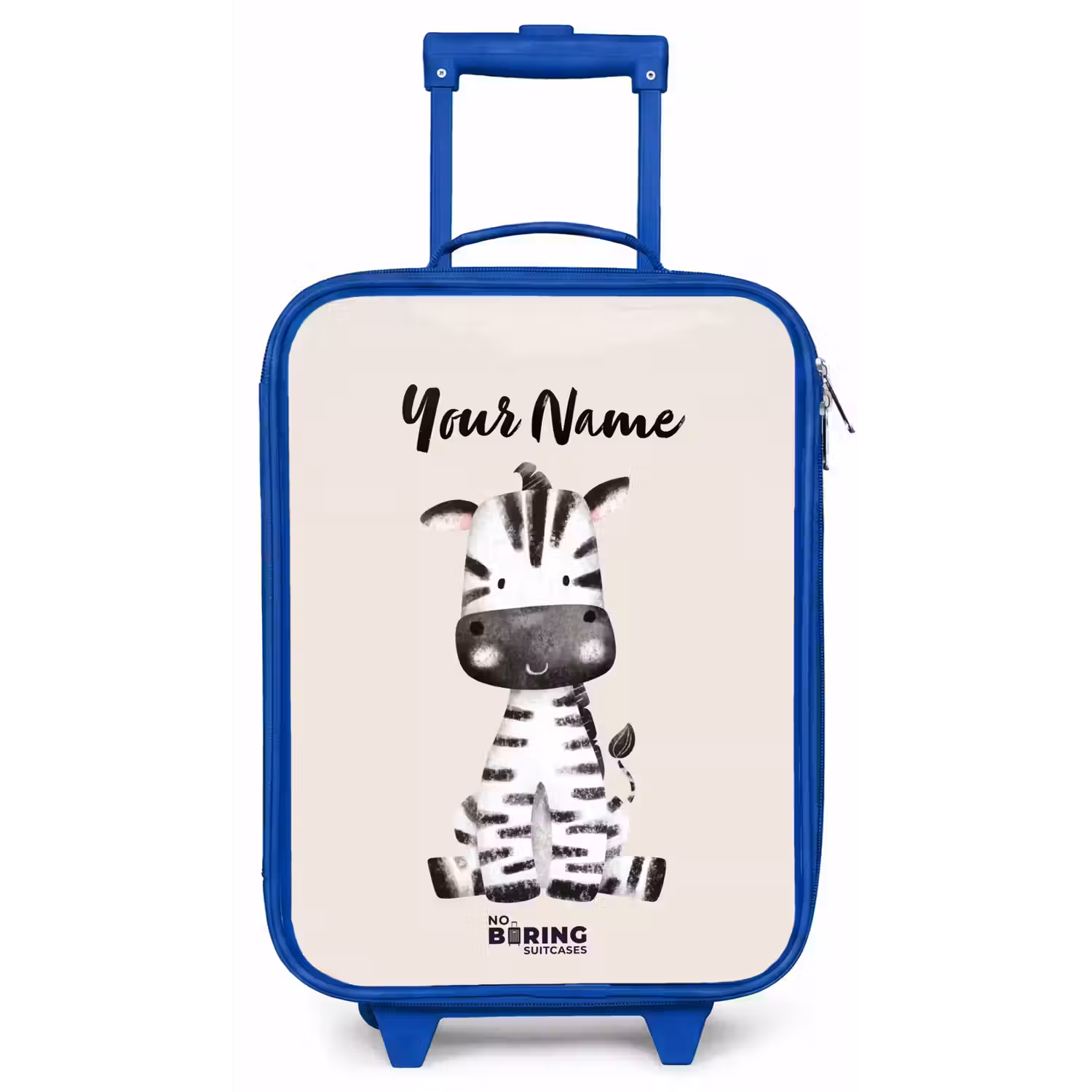Zoë Zebra Kinderkoffer - Blauw klein -zz3dotto