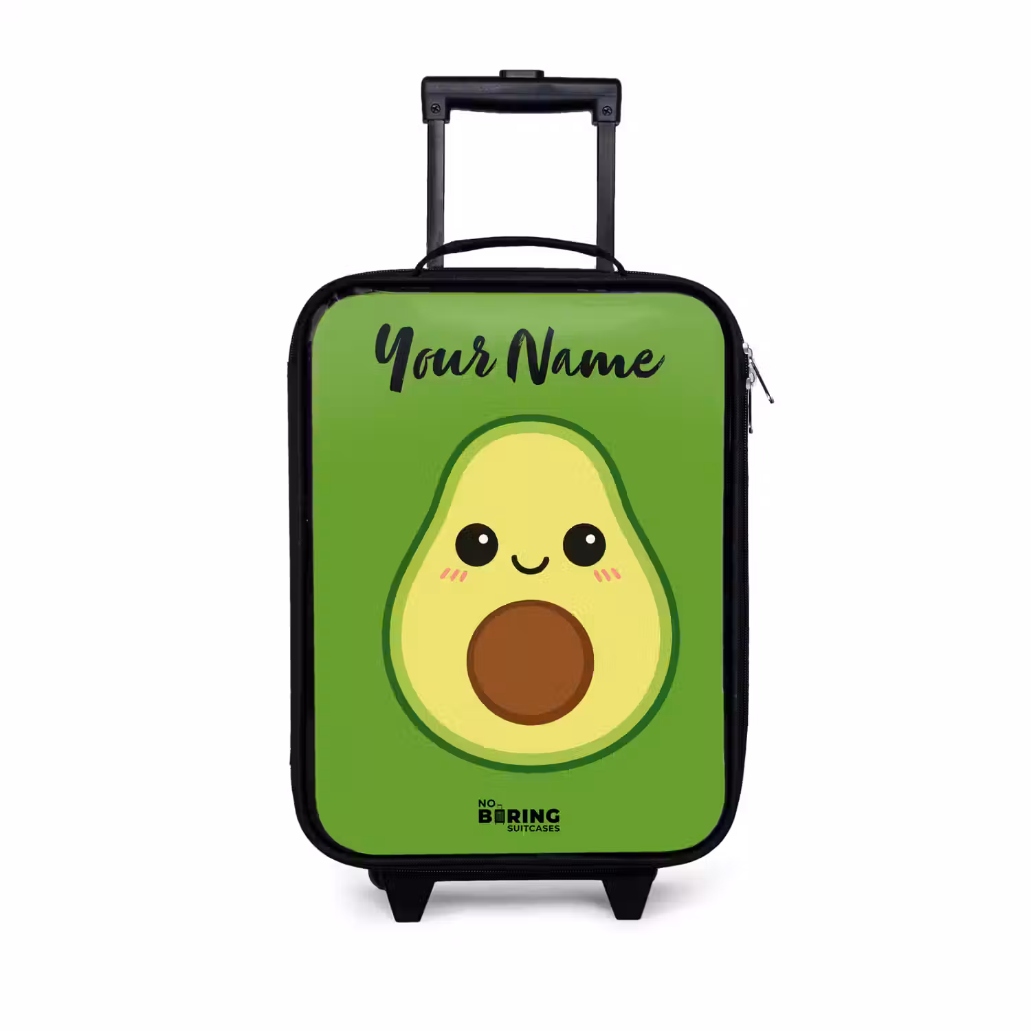 Kawai - Avocado - Groen Kinderkoffer - Zwart klein -3d