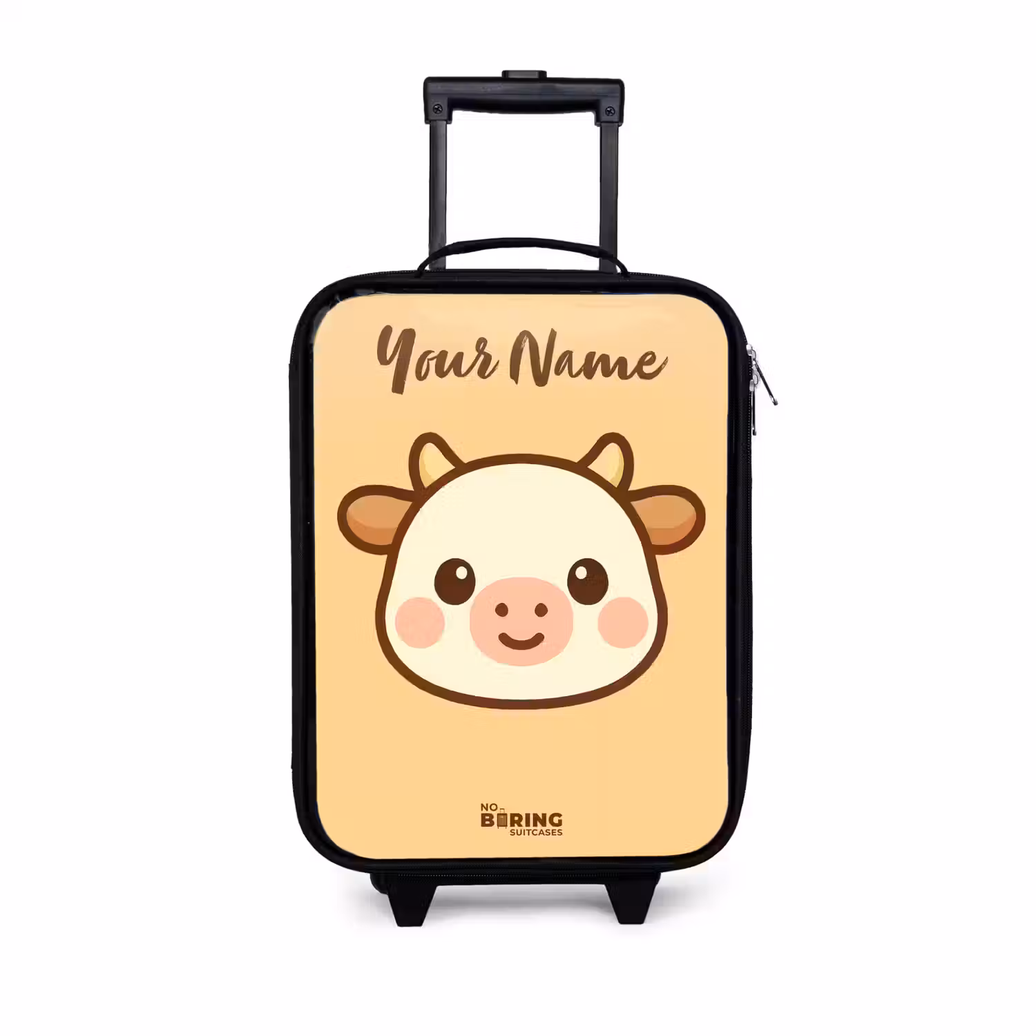Kawai - Koe - Bruin Kinderkoffer - Zwart klein -3d