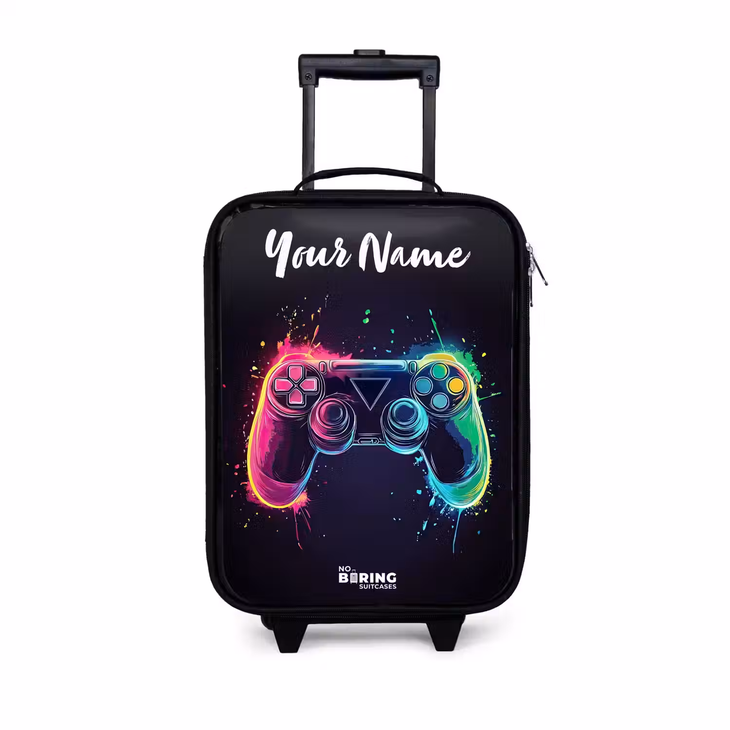 Neon - Controller - Verfspatten - Game Kinderkoffer - Zwart klein -3d