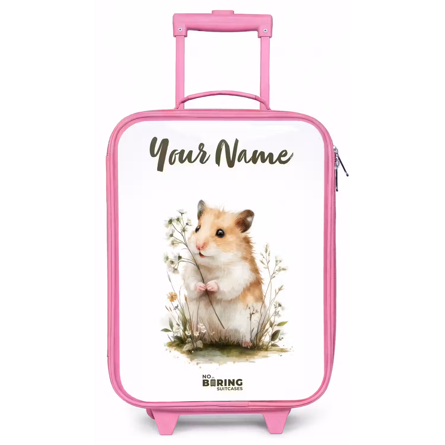 Dier - Natuur - Hamster Kinderkoffer - Roze klein -zz3dotto