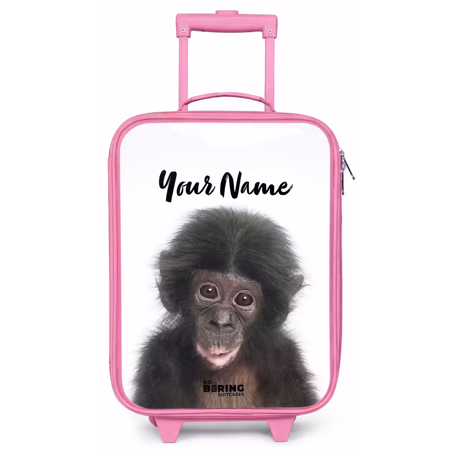 Charlie Chimp Kinderkoffer - Roze klein -zz3dotto