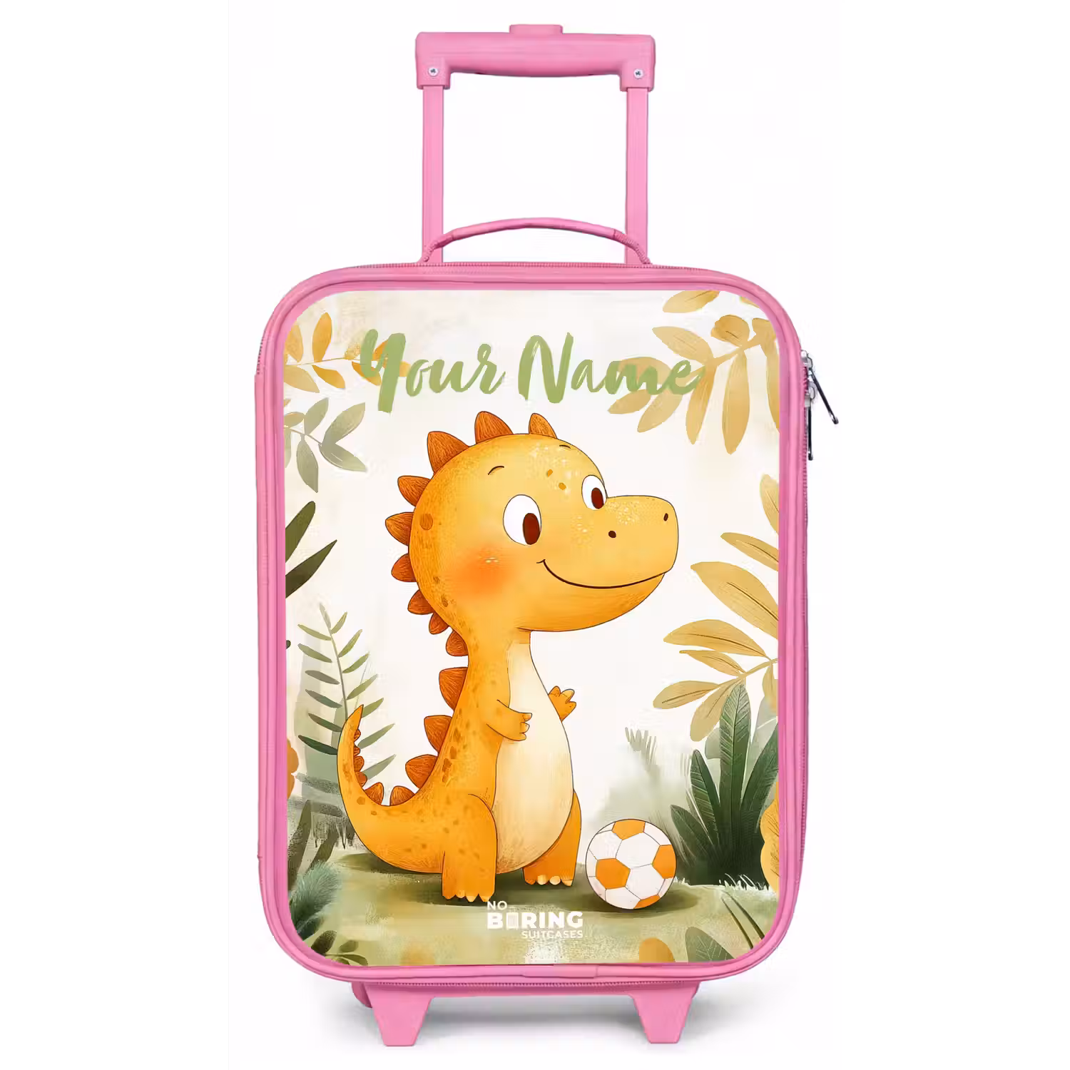 Dino - Voetbal - Oranje Kinderkoffer - Roze klein -zz3dotto