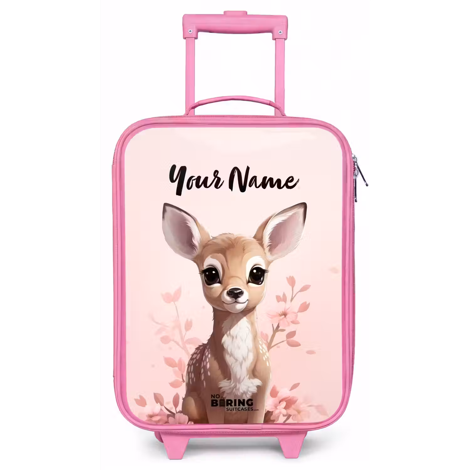 Hedwig hertje Kinderkoffer - Roze klein -zz3dotto