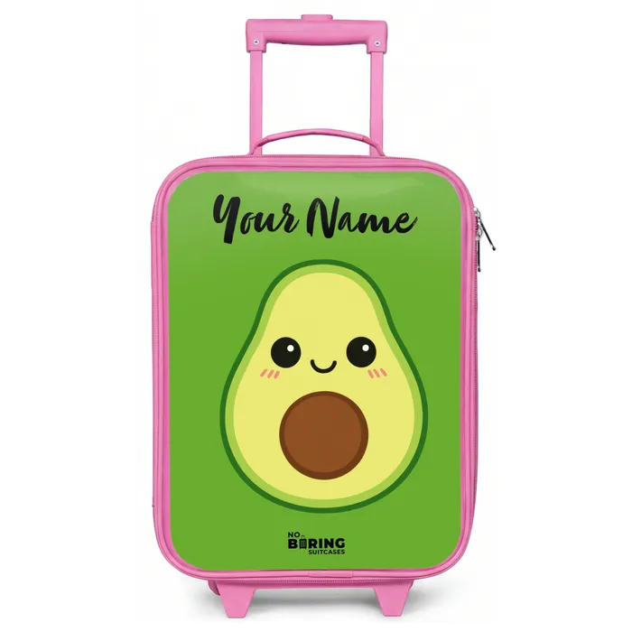 Kawai - Avocado - Groen Kinderkoffer - Roze klein -zz3dotto