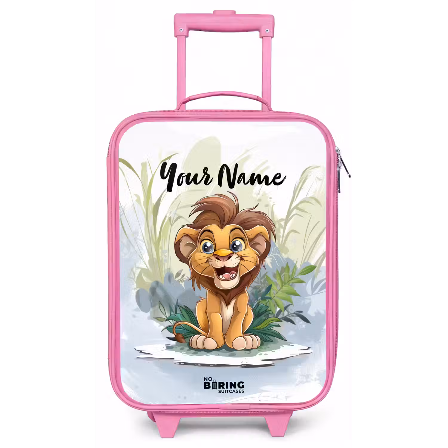 Lenny leeuwtje Kinderkoffer - Roze klein -zz3dotto