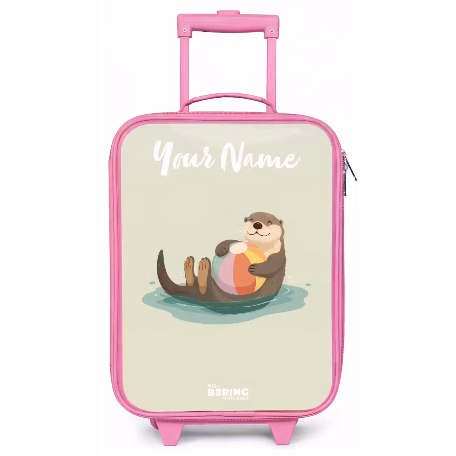 Otter - Strandbal - Water Kinderkoffer - Roze klein -zz3dotto