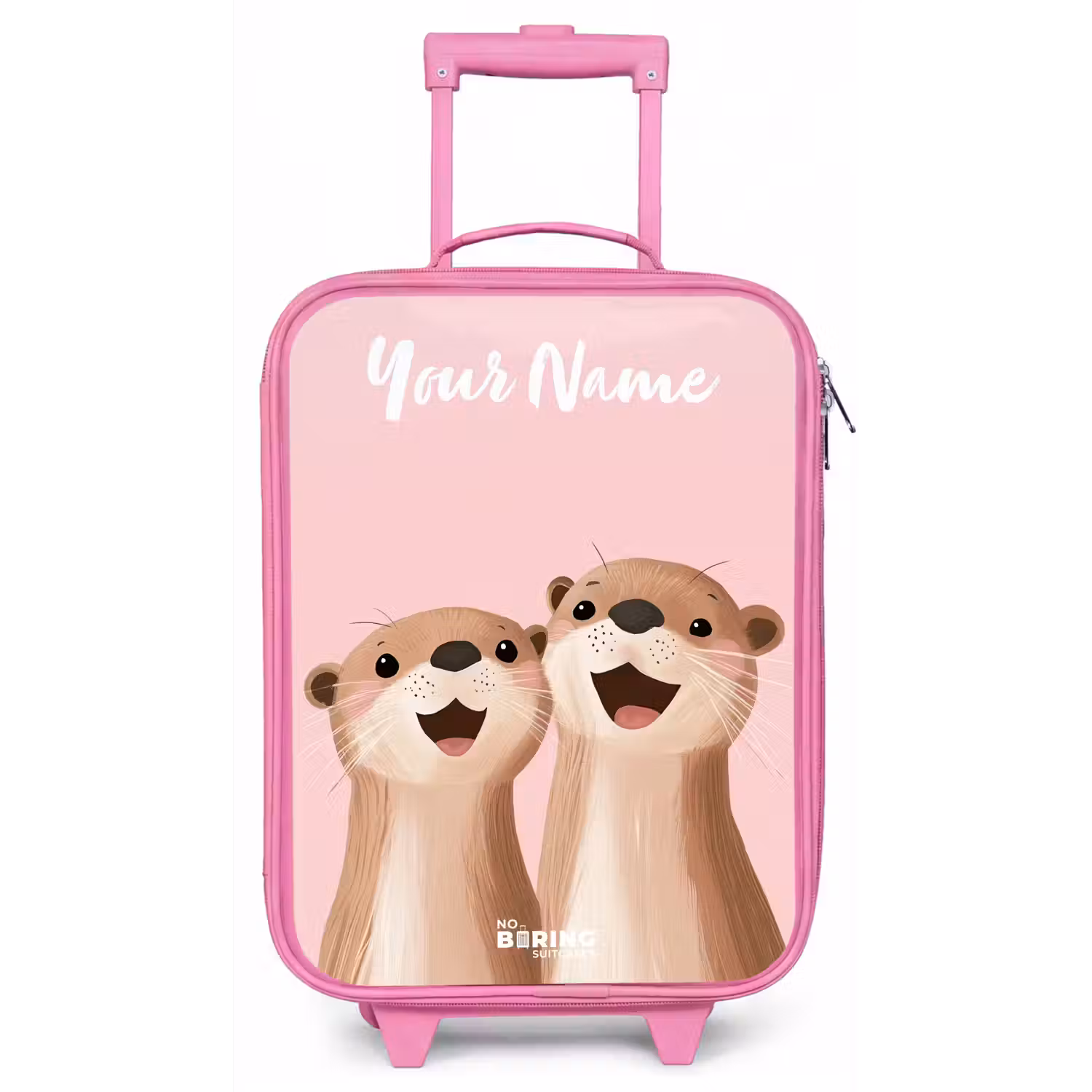 Glimlach - Otters - Roze - Illustratie Kinderkoffer - Roze klein -zz3dotto