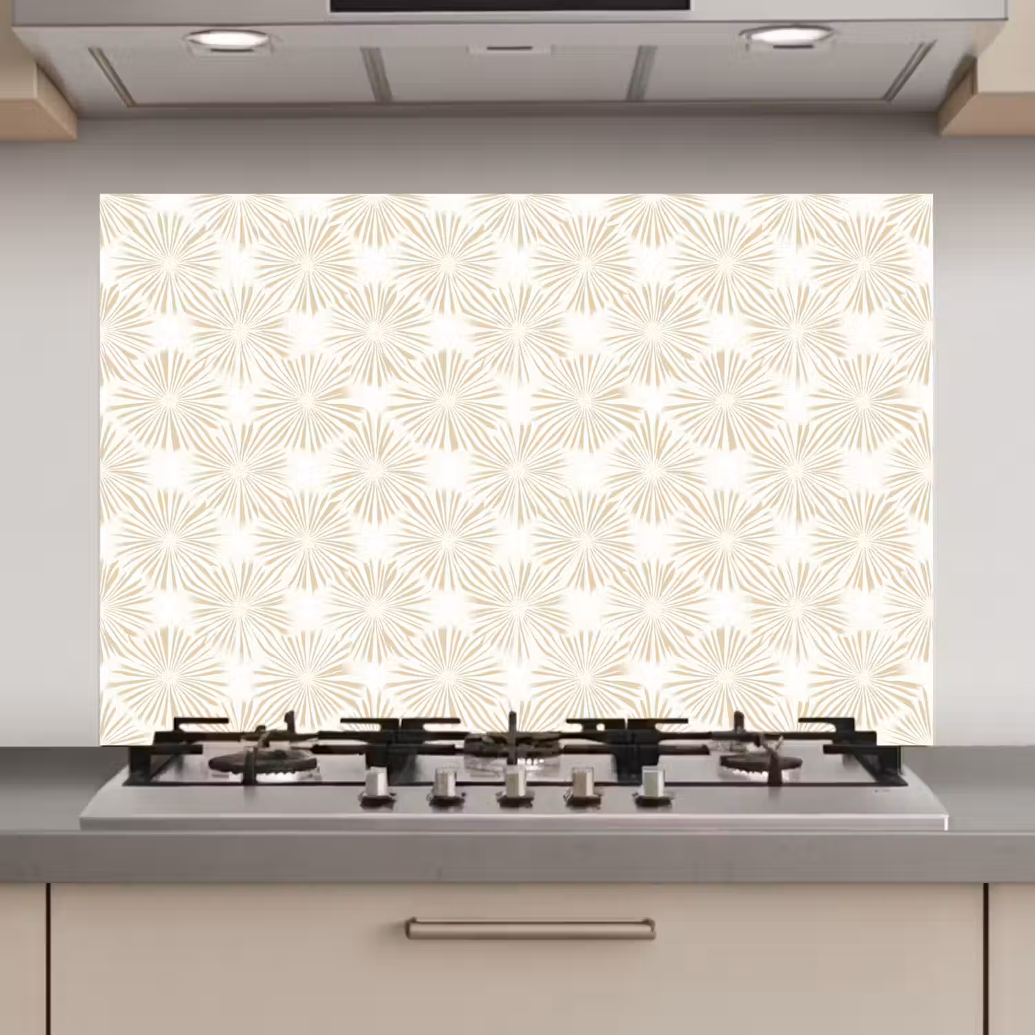 Abstract - Motief - Beige keuken achterwand spatscherm klein 900 -3d_website
