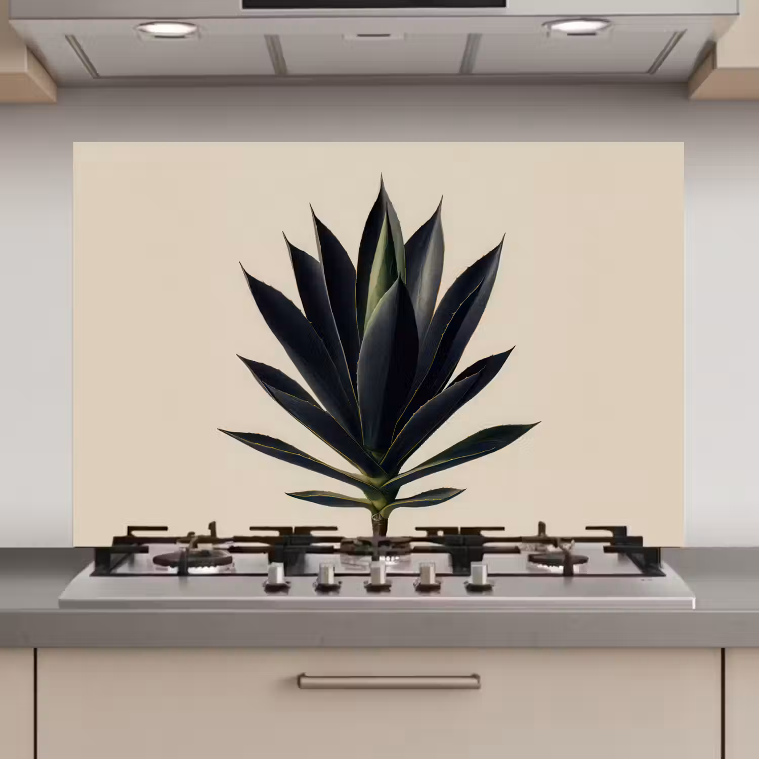 Agaveplant - Symmetrisch - Groen keuken achterwand spatscherm klein -3d_website