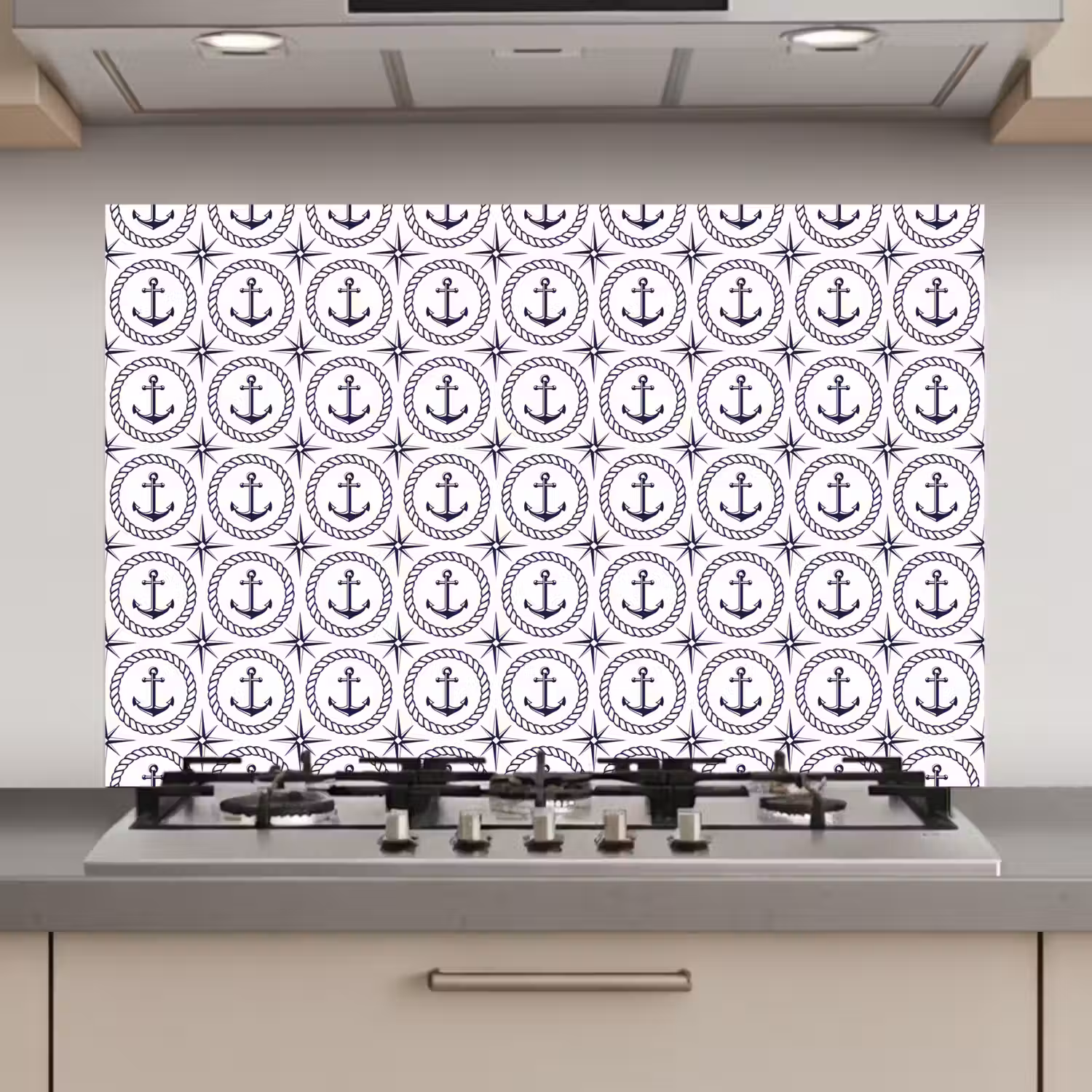 Anker - Haven - Blauw - Wit keuken achterwand spatscherm klein 900 -3d_website