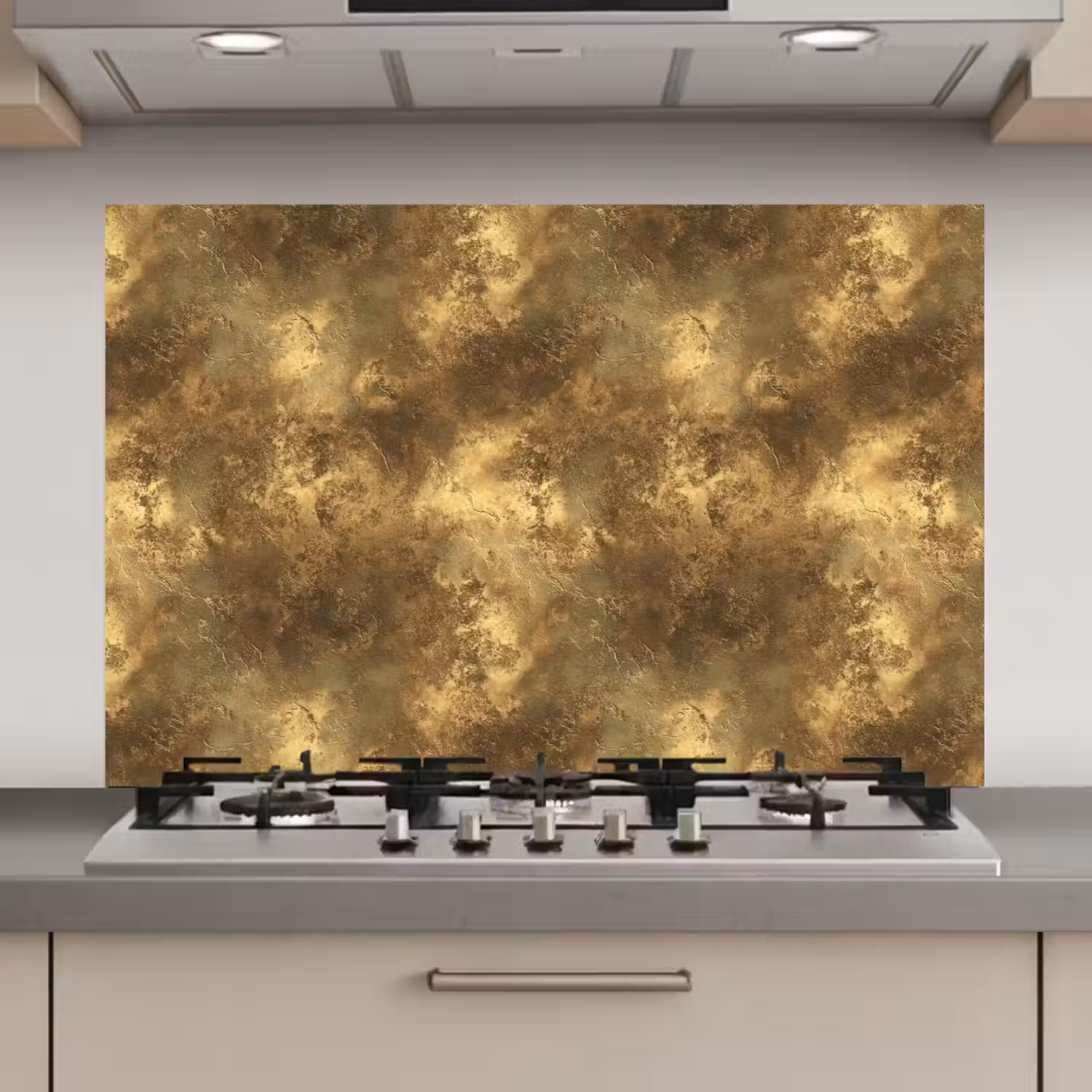 Antiek - Metaallook - Goud keuken achterwand spatscherm klein 900 -3d_website