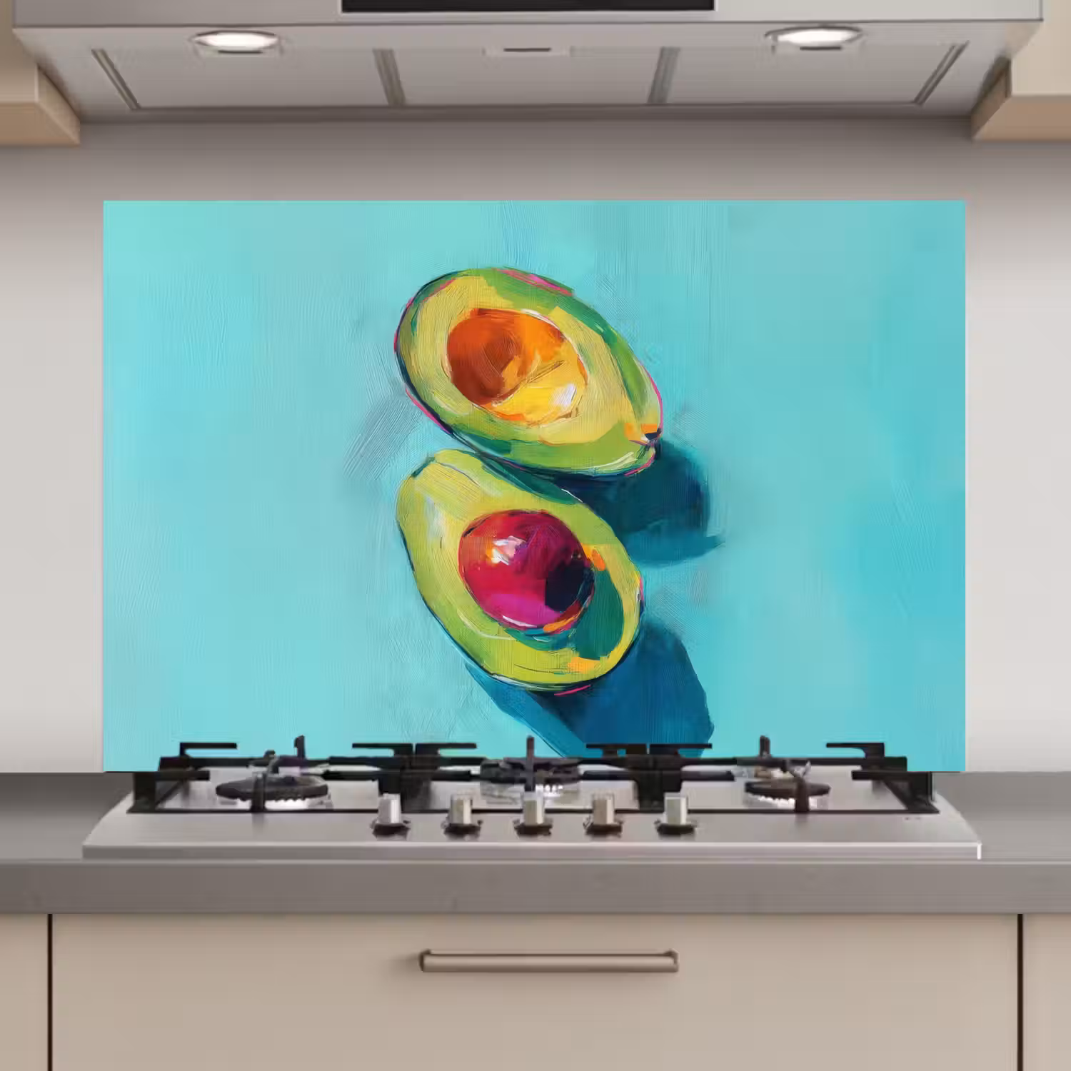 Avocado - Groen - Pit - Schaduw keuken achterwand spatscherm klein -3d_website