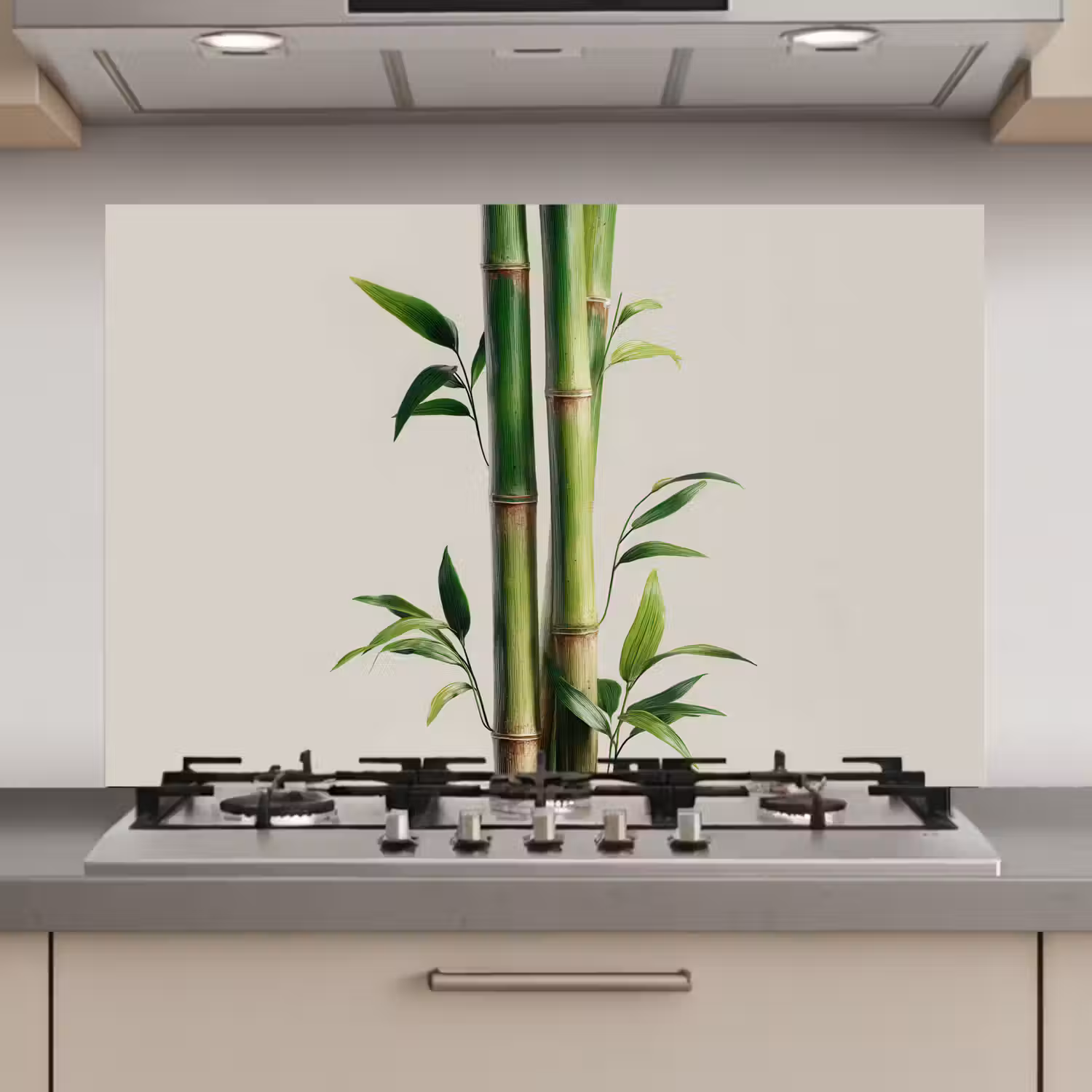 Bamboestengels - Sierlijk - Groen keuken achterwand spatscherm klein -3d_website