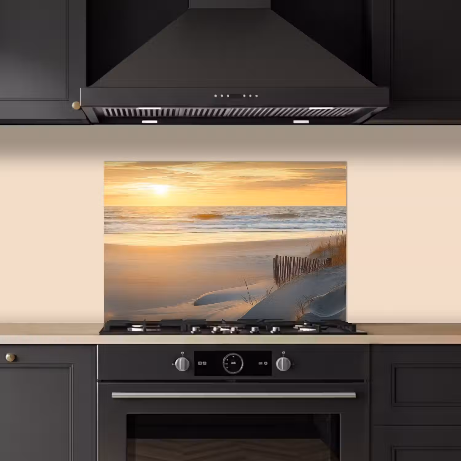 Strand - Duinen - Zonsondergang keuken achterwand spatscherm klein -sfeer1