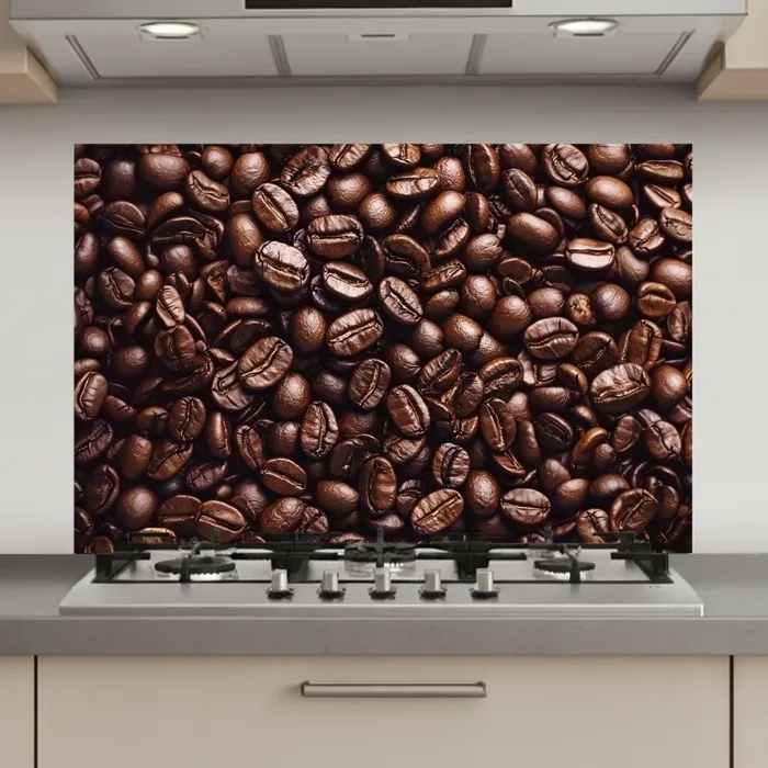 Bonen - Close-up - Donkerbruin keuken achterwand spatscherm klein -3d_website